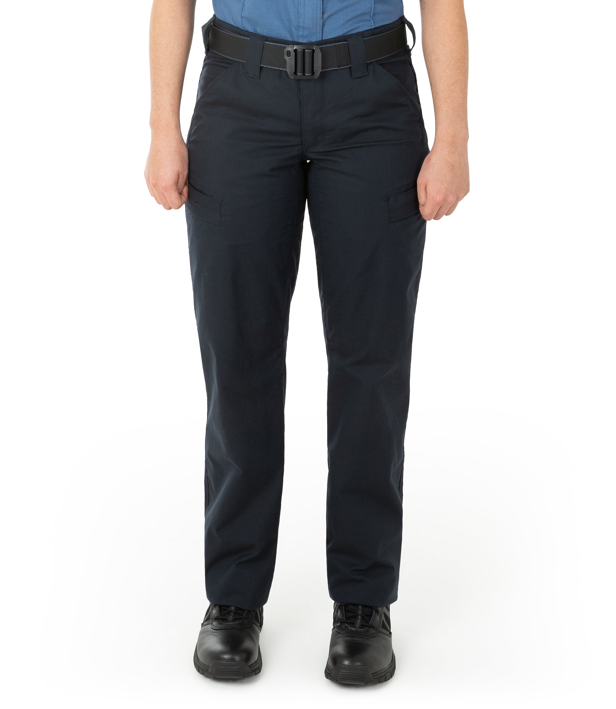 Front of Women's A2 Pant in Midnight Navy |color_midnight navy