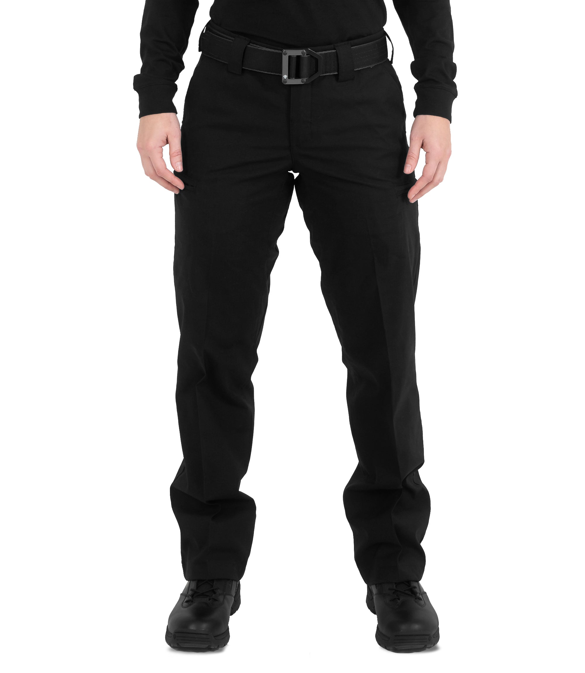 Front of Women's V2 PRO DUTY™ 6 Pocket Pant in Black |color_black