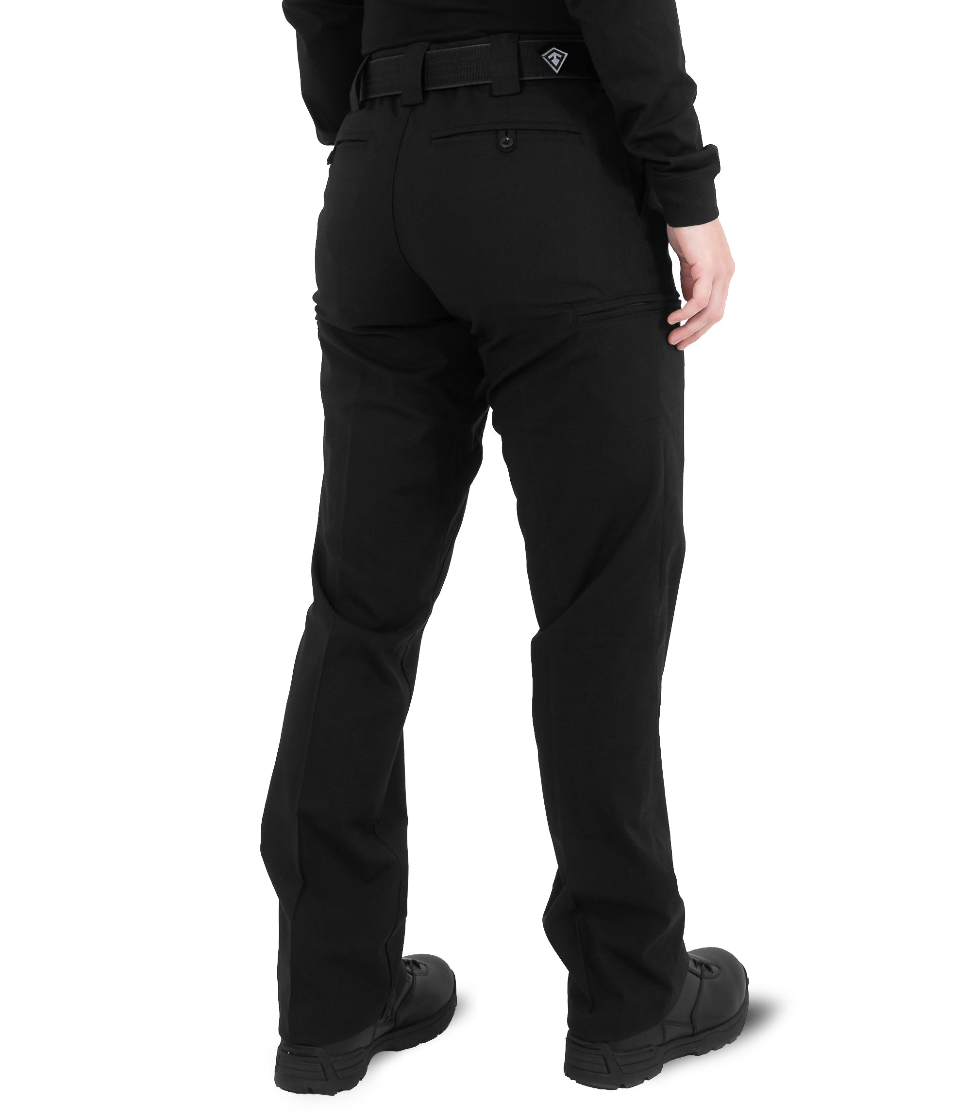 Side of Women's V2 PRO DUTY™ 6 Pocket Pant in Black |color_black