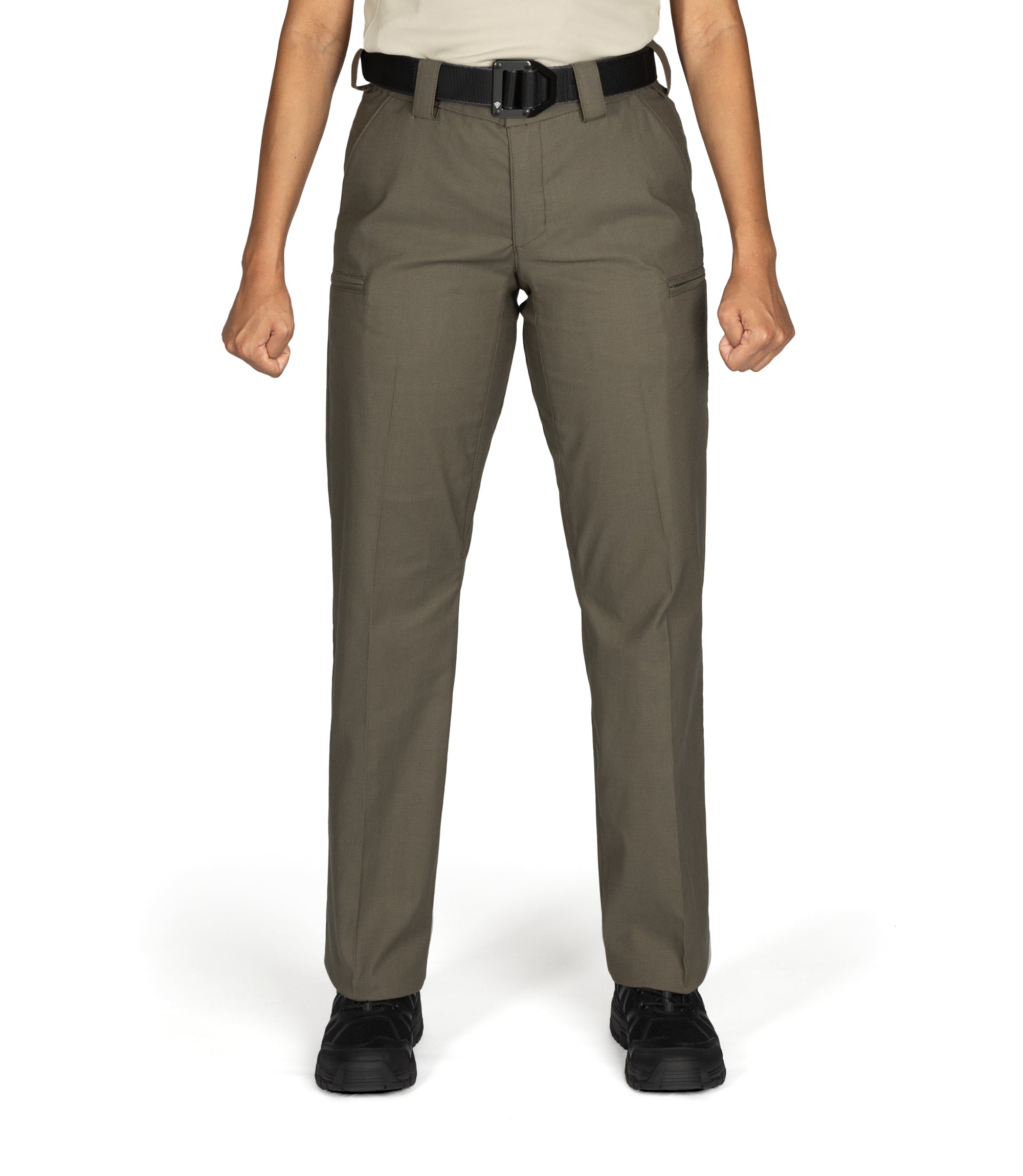 Front of Women's V2 PRO DUTY™ 6 Pocket Pant in Ranger Green |color_ranger green