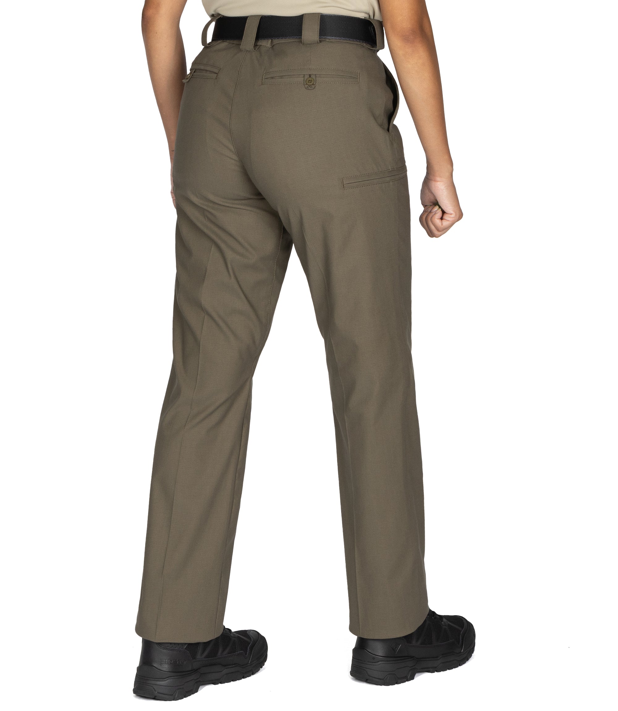 Side of Women's V2 PRO DUTY™ 6 Pocket Pant in Ranger Green |color_ranger green