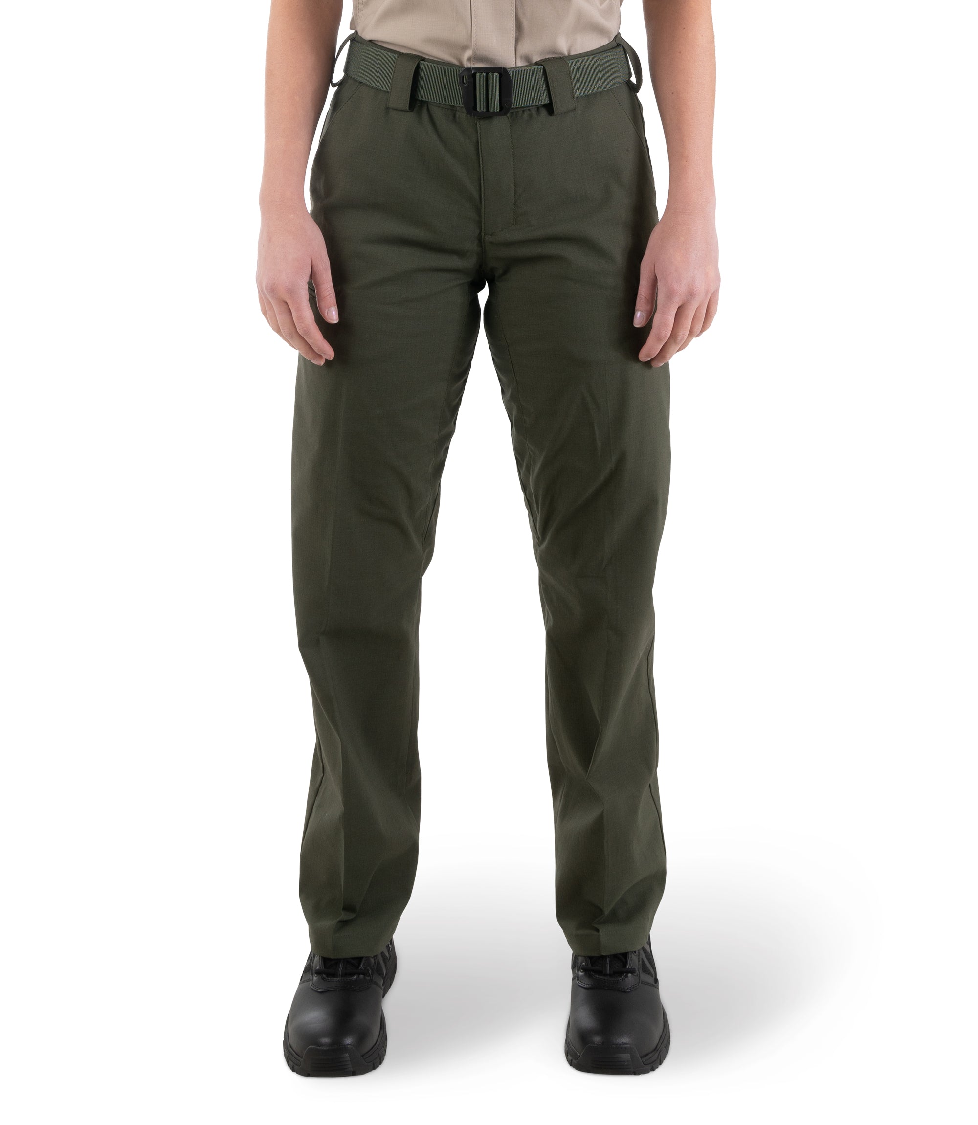 Front of Women's V2 PRO DUTY™ 6 Pocket Pant in OD Green |color_od green