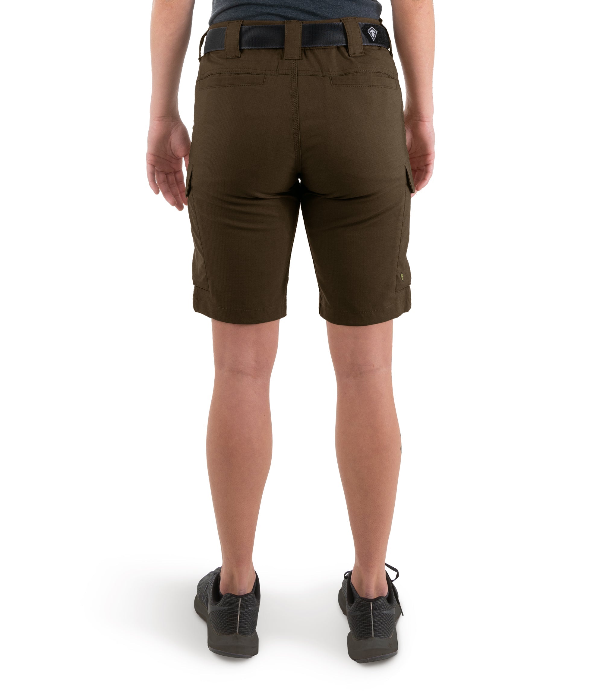 Back view of Women's V2 Tactical Short in Kodiak Brown|color_kodiak brown