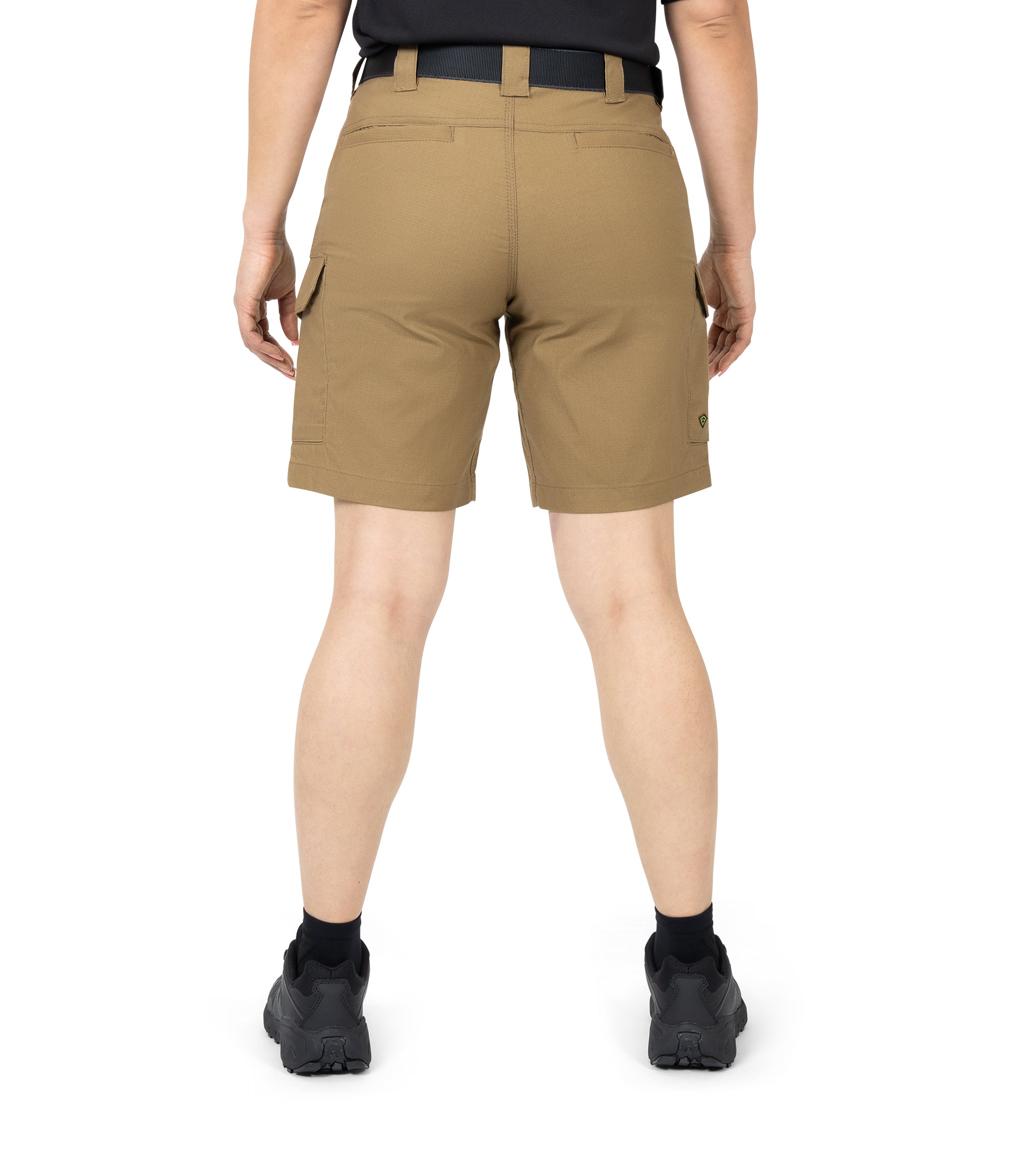 Back view of Women's V2 Short in coyote brown|color_coyote brown