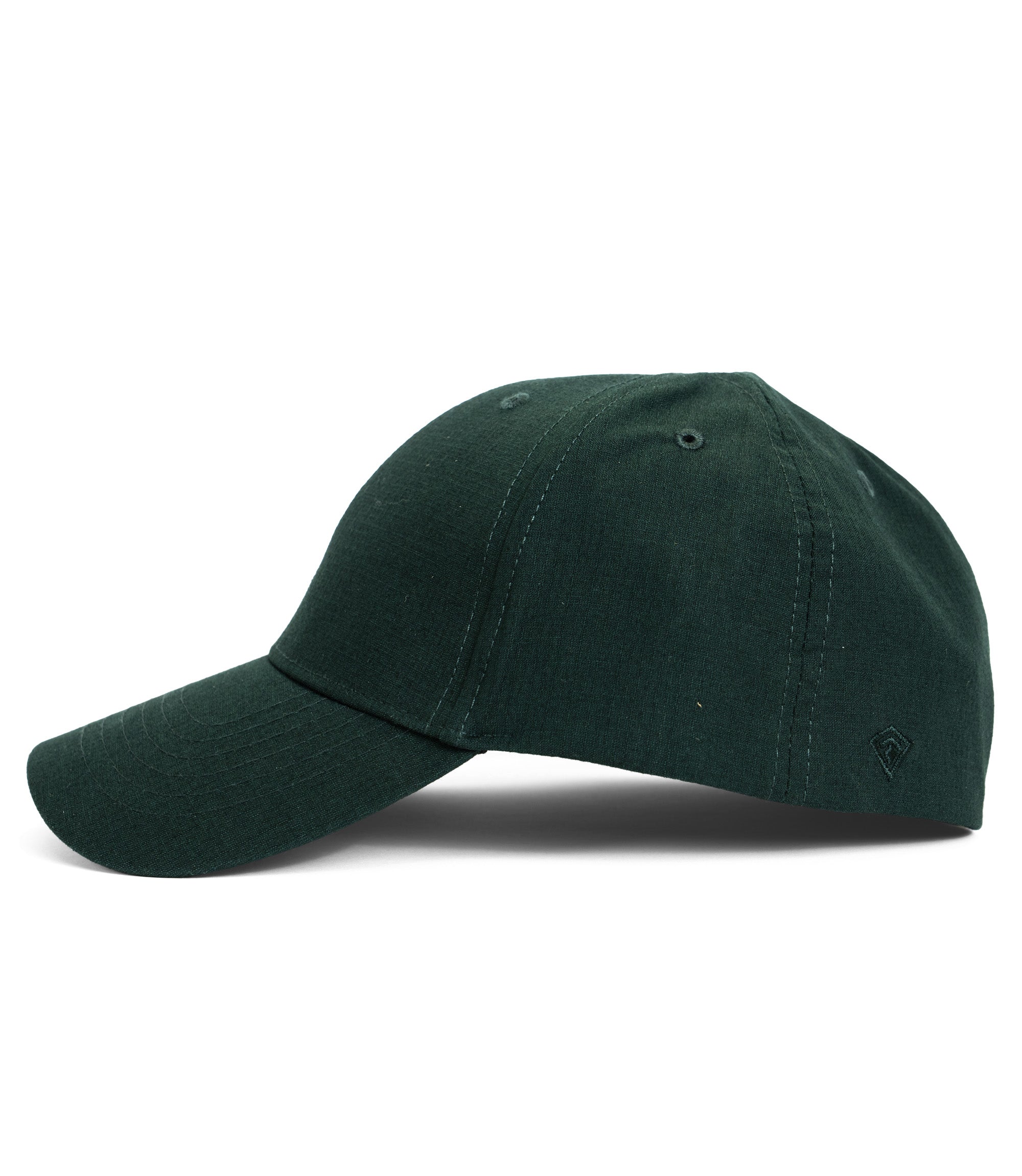 Side view photo of FT Flex hat in color spruce green |color_spruce green