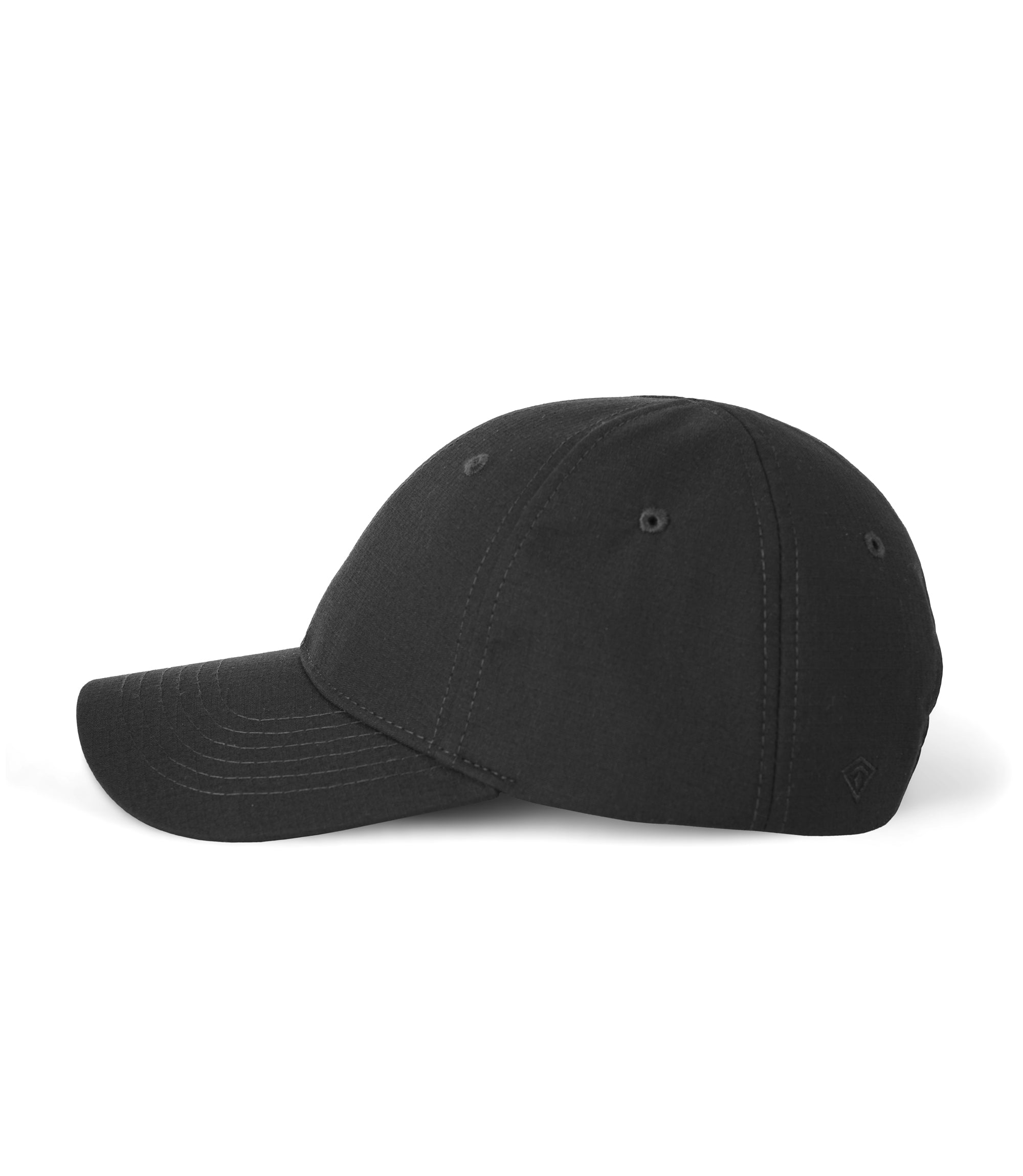 Left Side View of Uniform Hat in the color Black |color_black