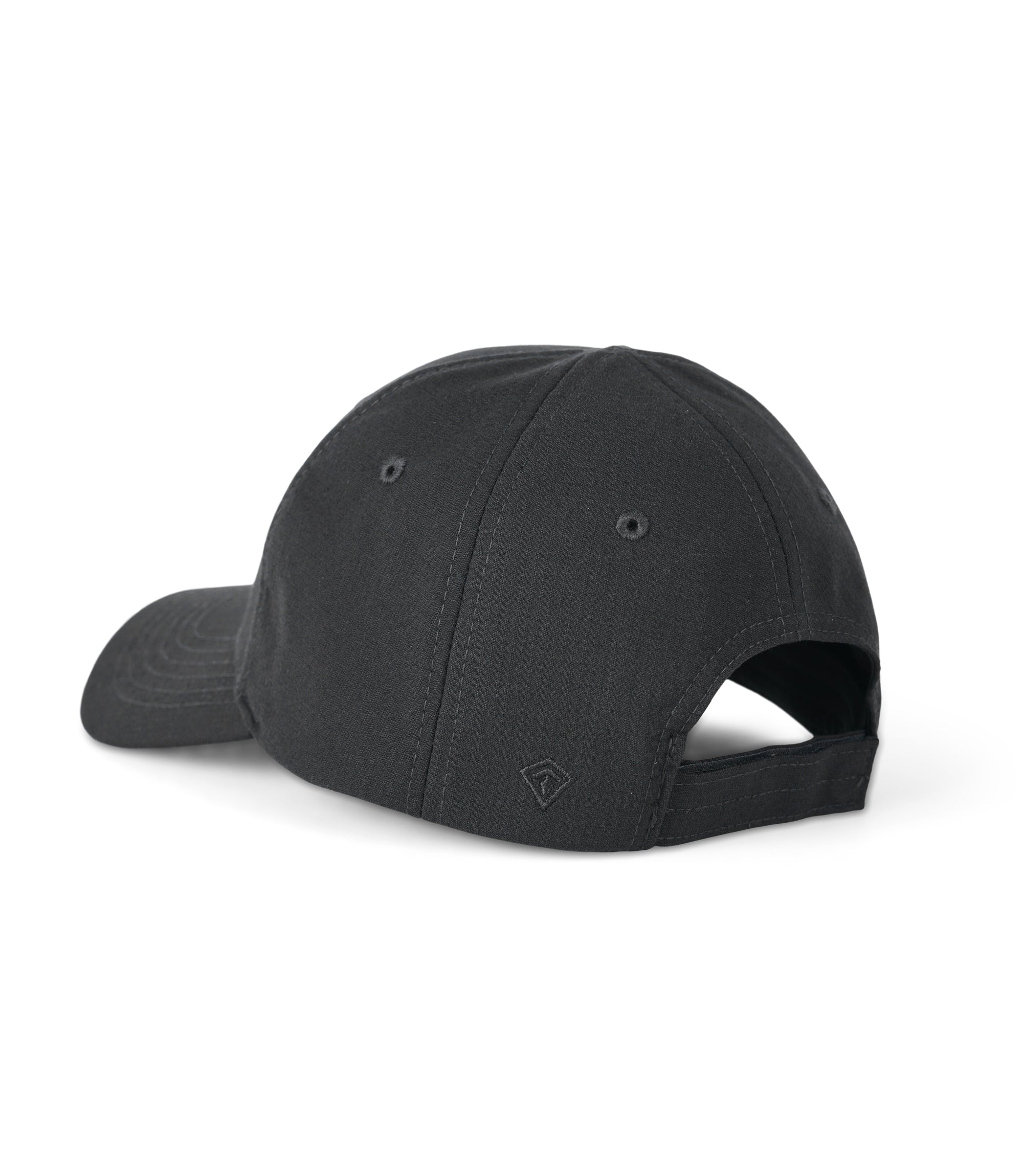 Side Back View of V2 Uniform Hat in the color Black |color_black