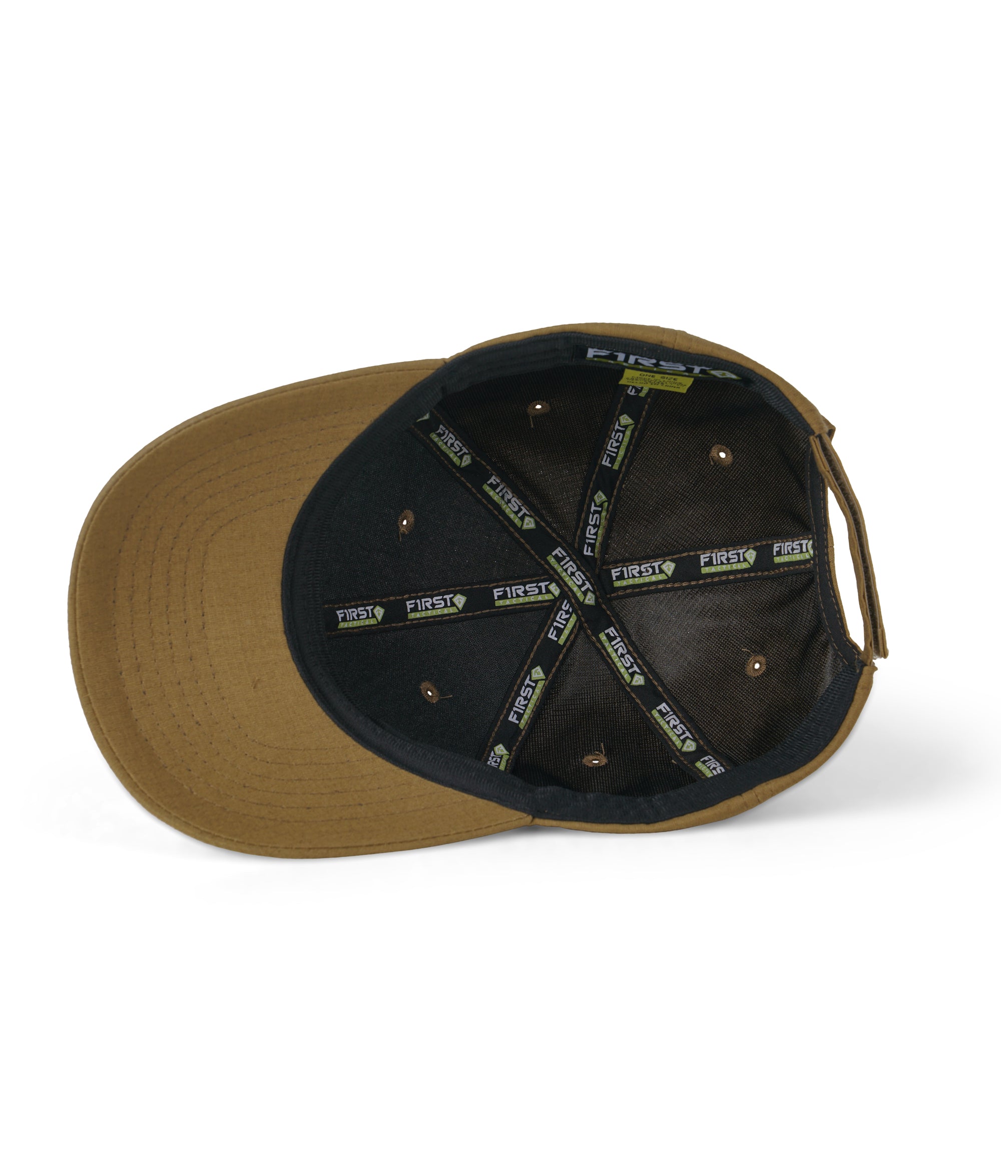 Inside view of V2 Uniform Hat in Coyote Brown |color_coyote brown