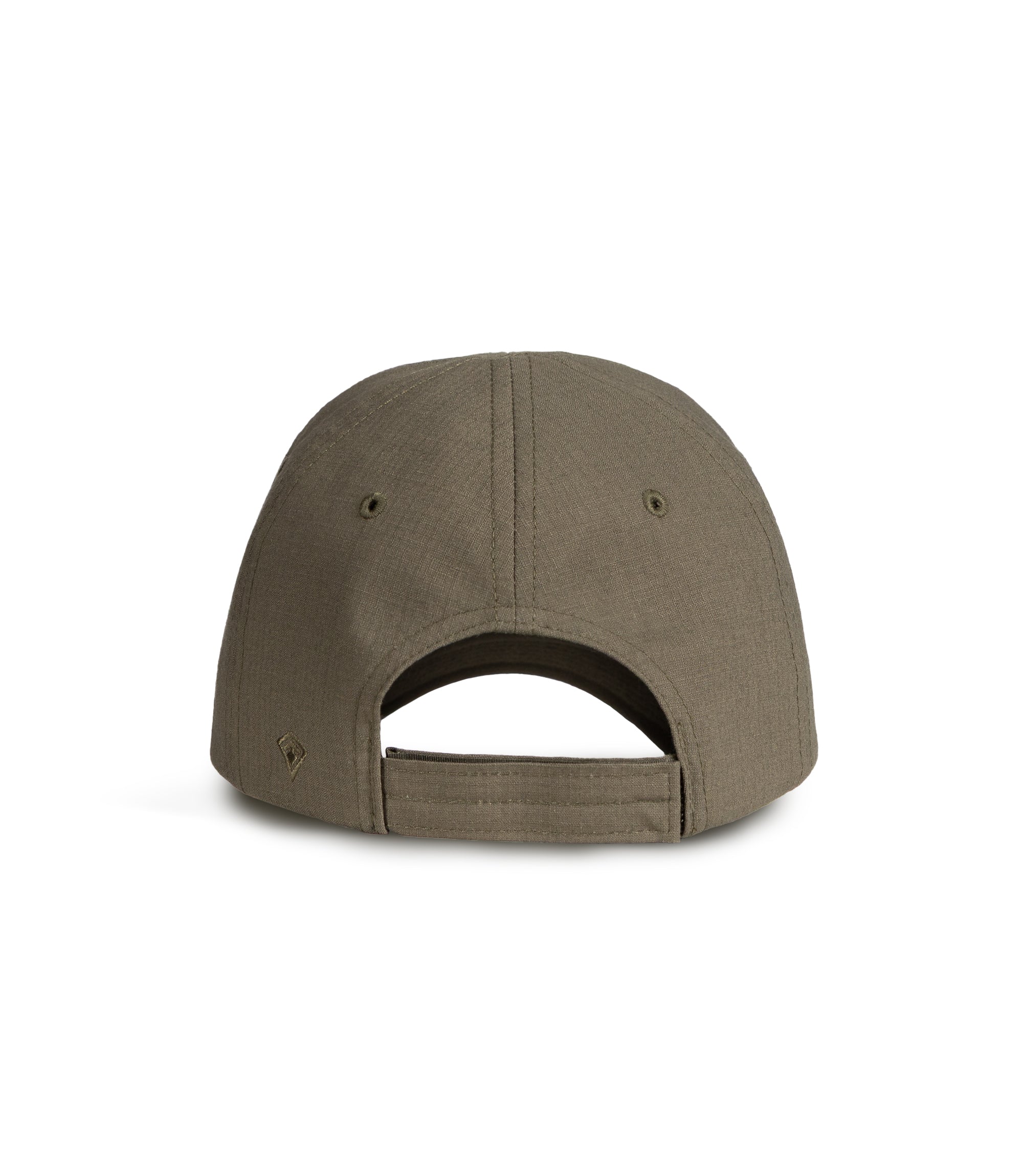Back view photo of V2 uniform hat in color ranger green |color_ranger green