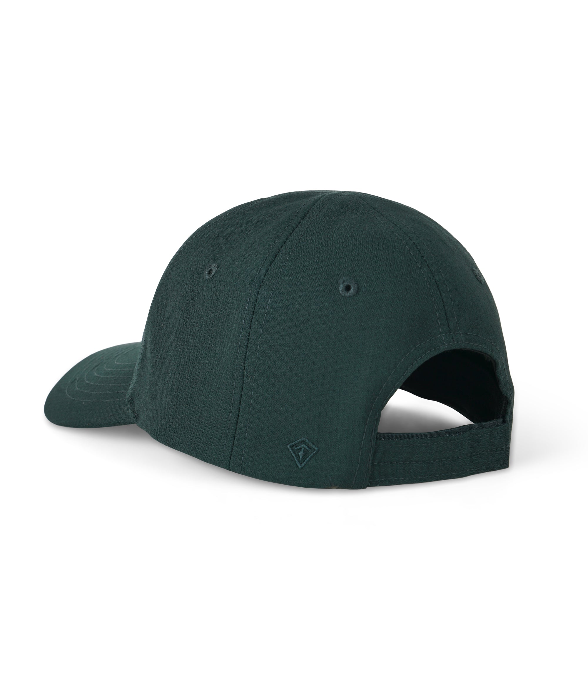 Left Side Back view of V2 Uniform Hat in Spruce Green |color_spruce green