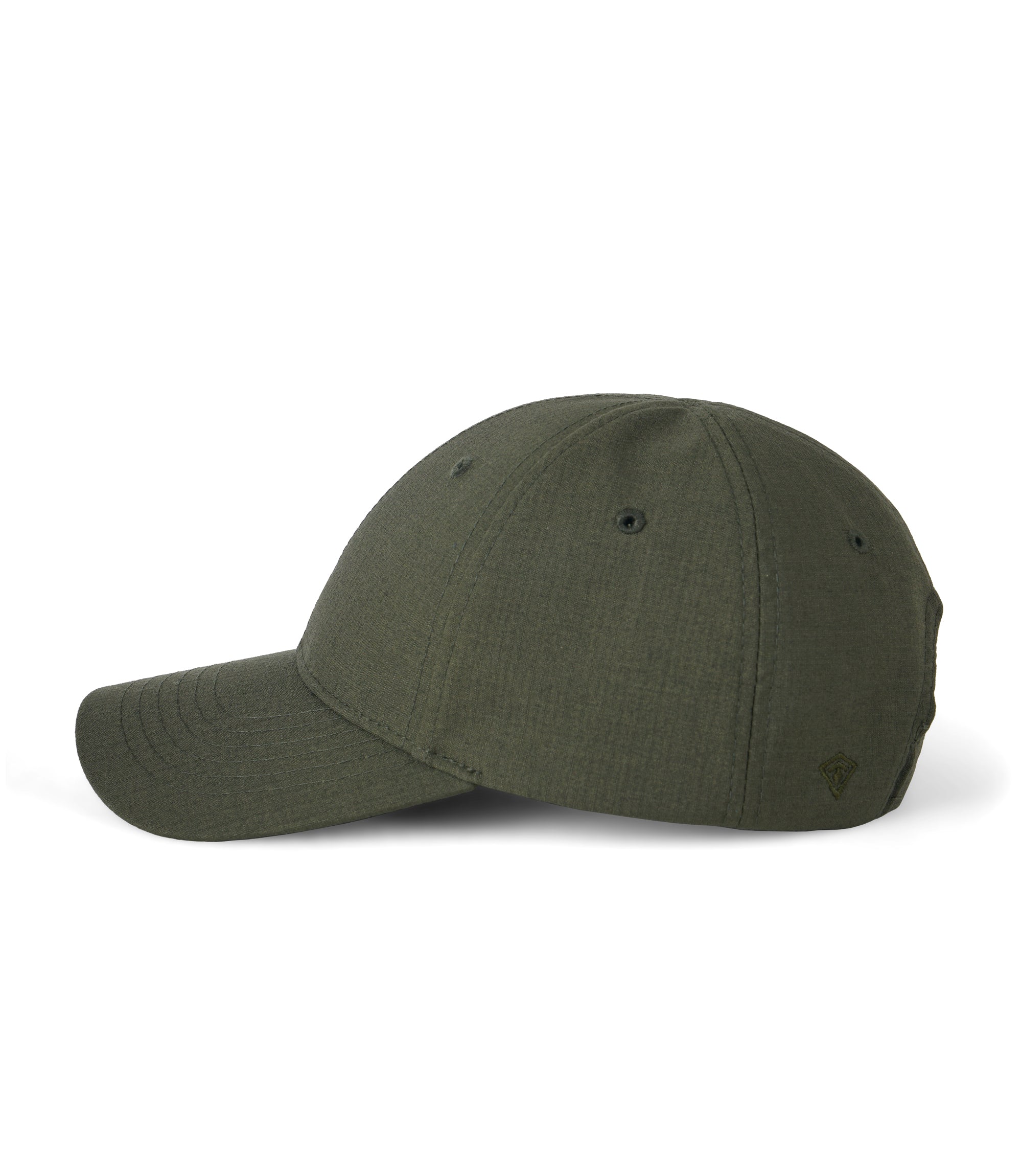 Left Side View of A2 Uniform Hat in OD Green |color_od green