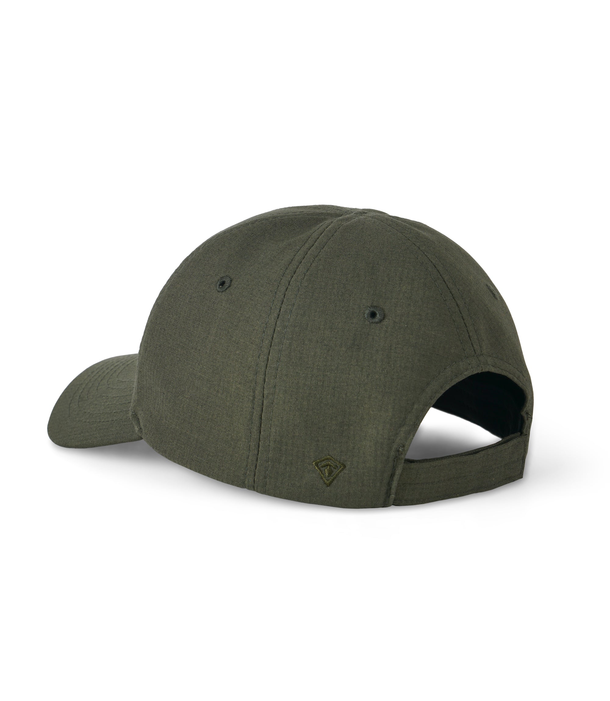 Left Side Back View of A2 Uniform Hat in OD Green |color_od green