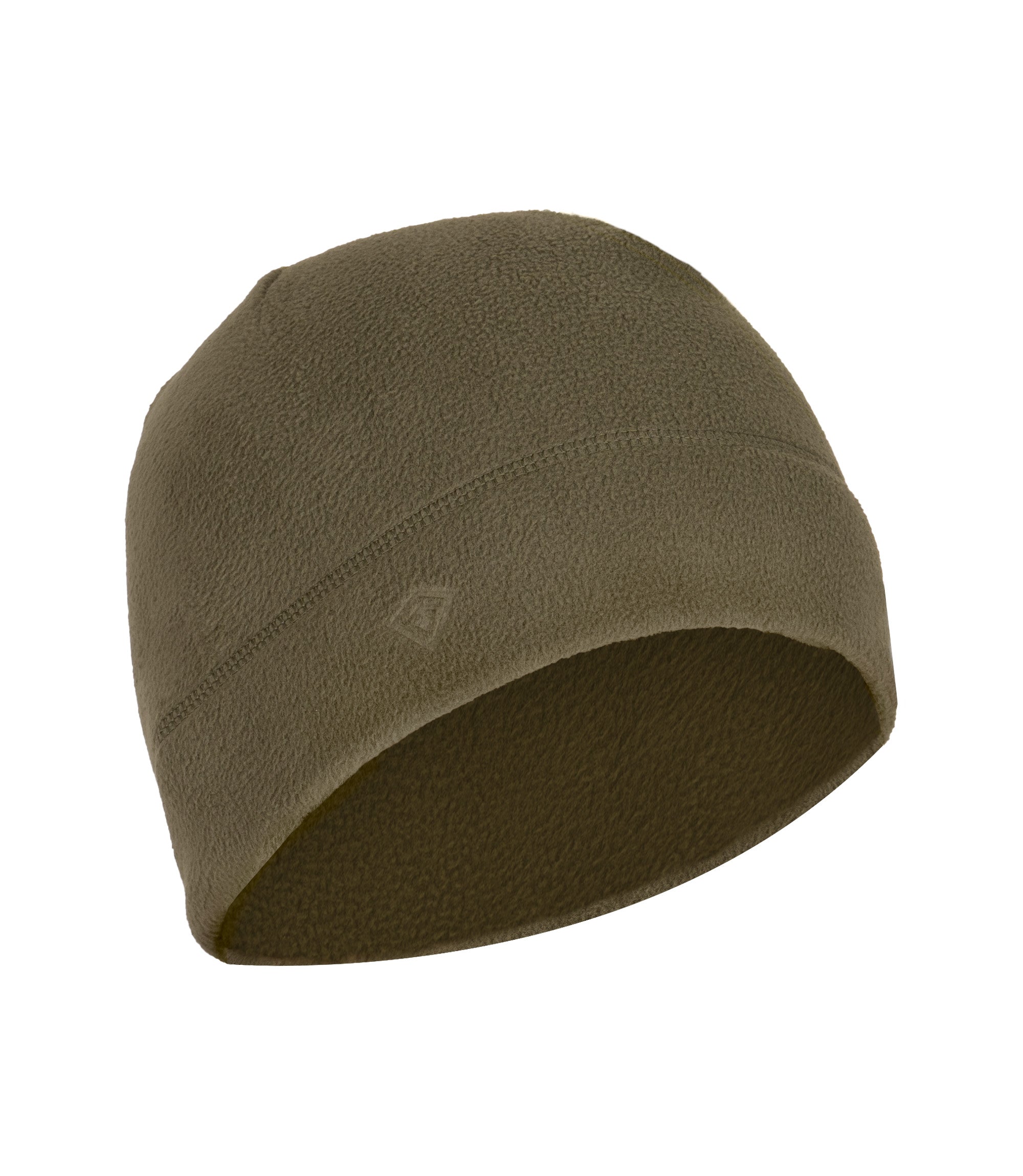 Front of Fleece Service Beanie in OD Green |color_od green