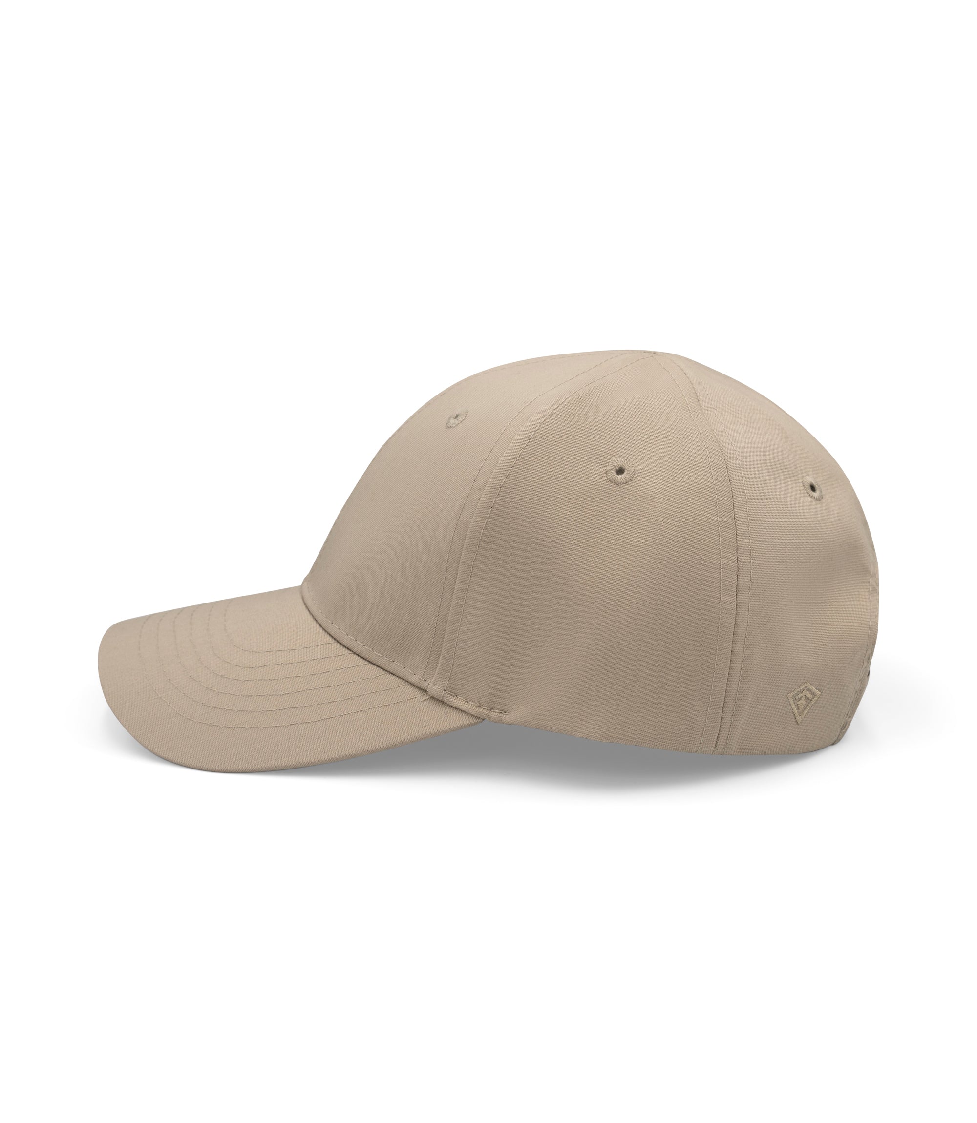 Left Side View of A2 Uniform Hat in khaki |color_khaki