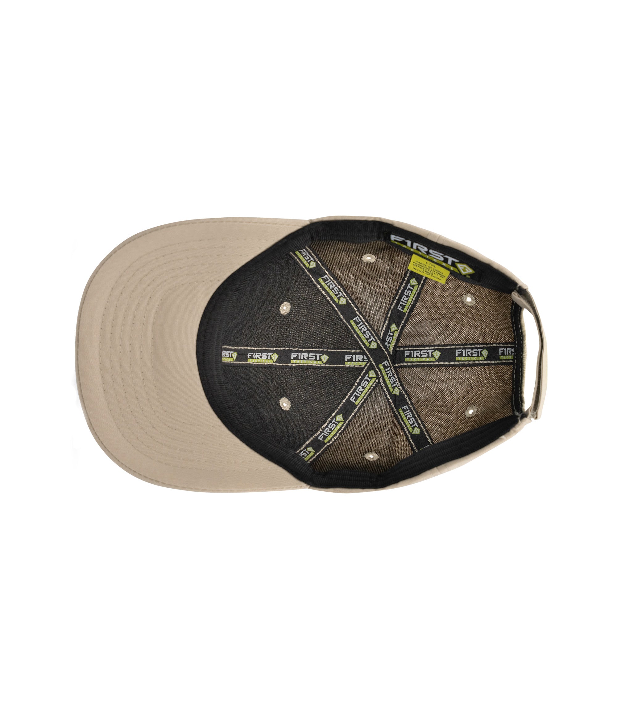 Inside View of A2 Uniform Hat in khaki |color_khaki