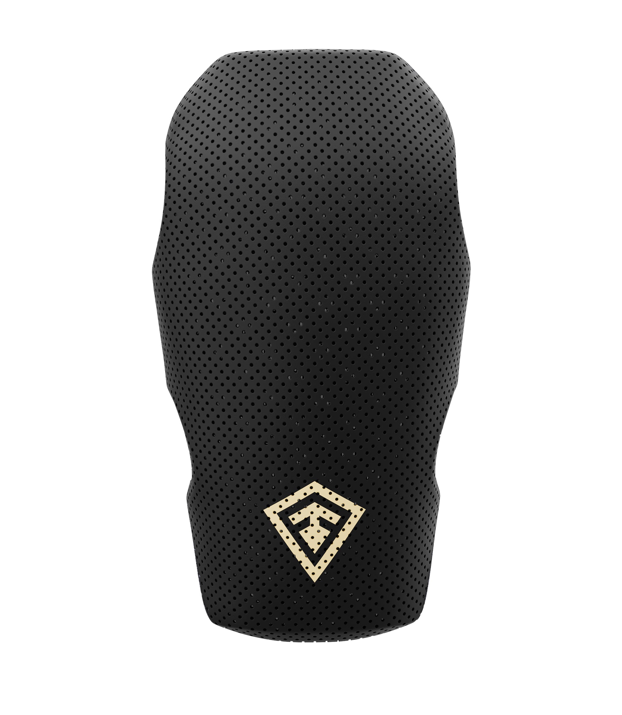 Front view of internal knee pads in color black|color_black