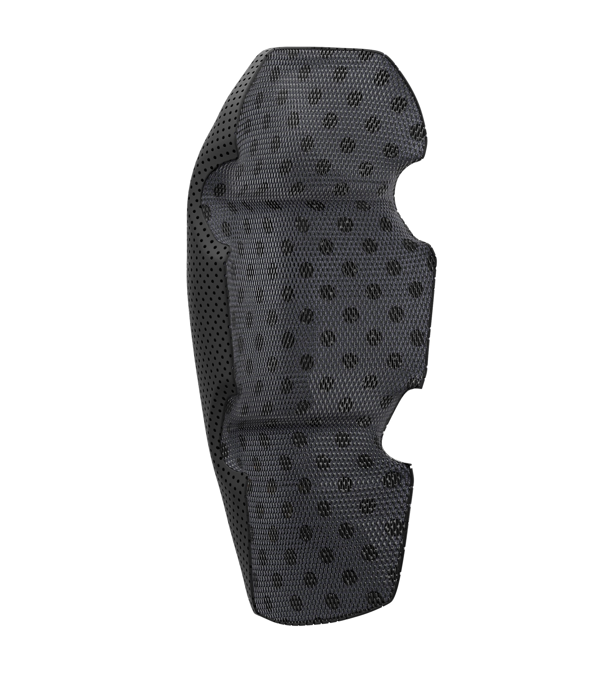 Left inside 1/4 view of internal knee pads in color black|color_black