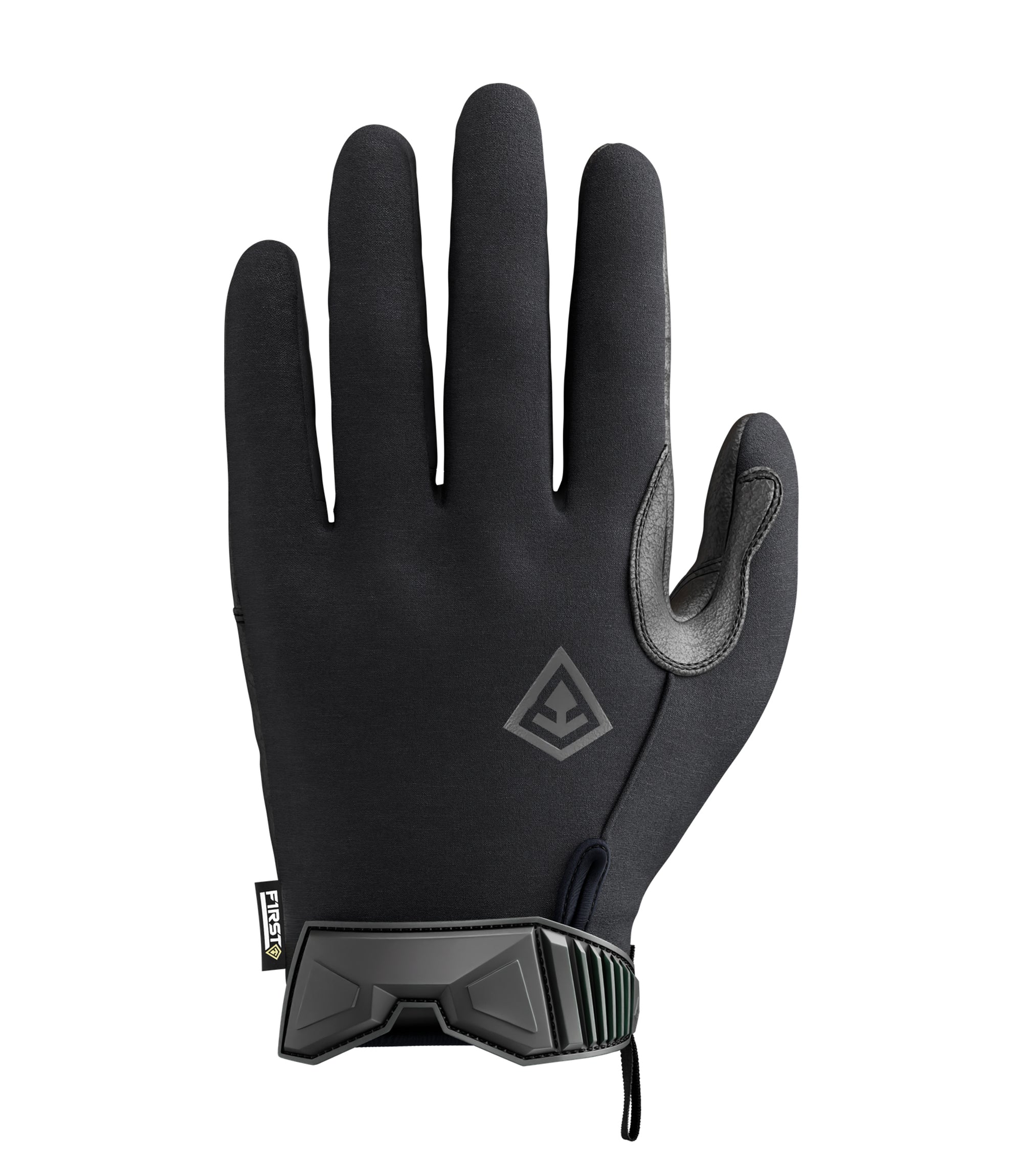 Top view of Men's Lightweight Patrol Glove in Black |color_black