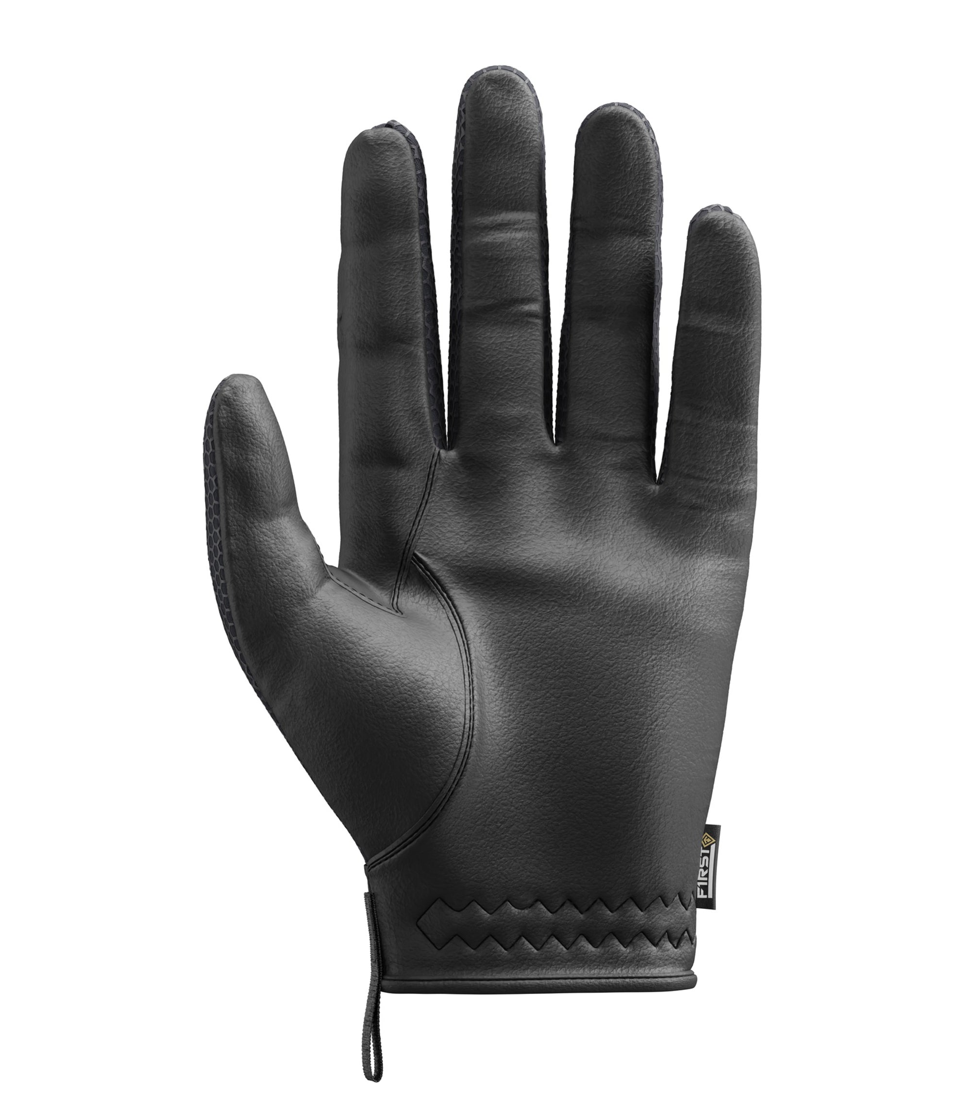 Palm of Men's Slash & Flash Protective Knuckle Glove in Black |color_black