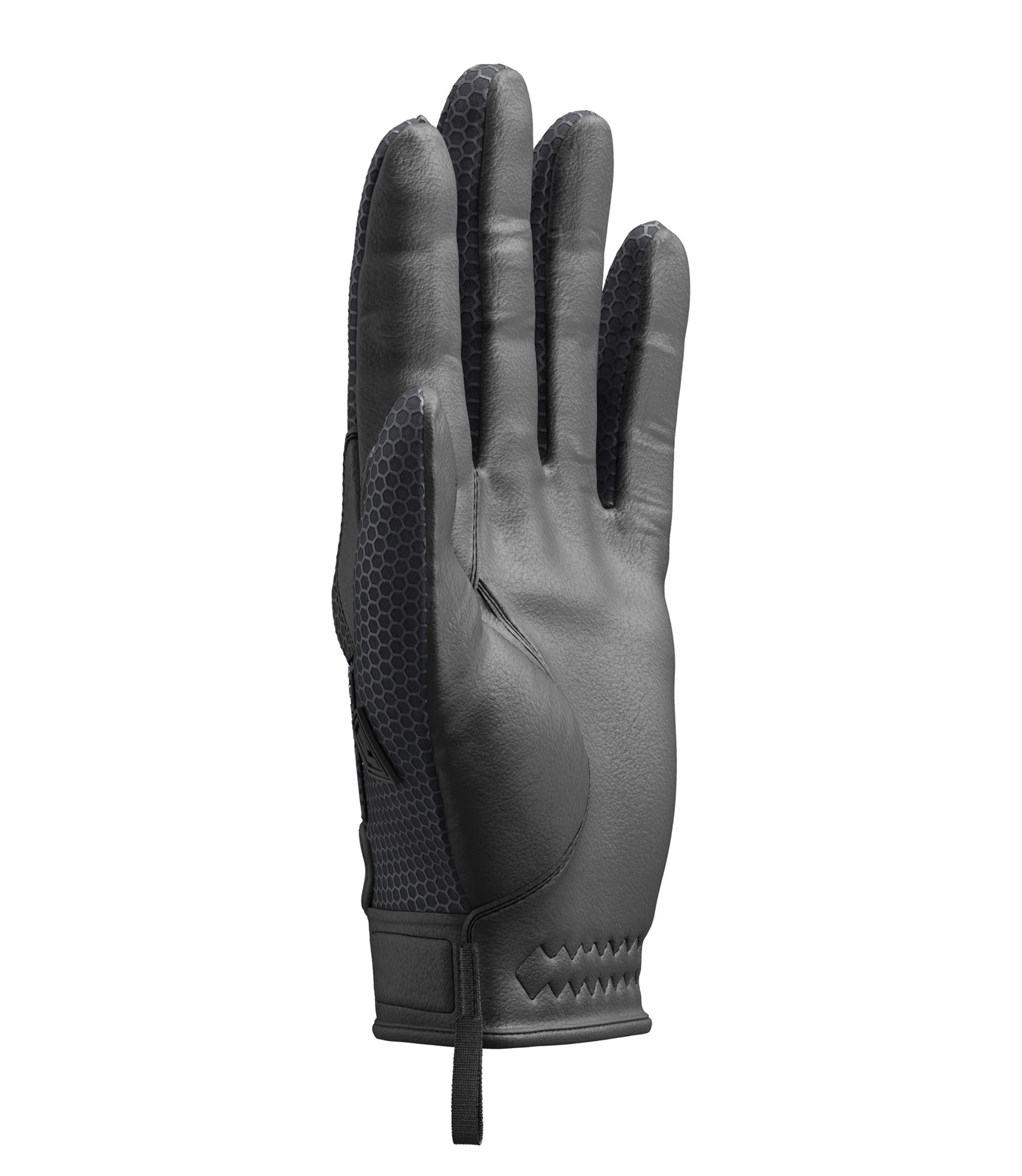 Angle palm Men's Slash & Flash Protective Knuckle Glove in Black |color_black