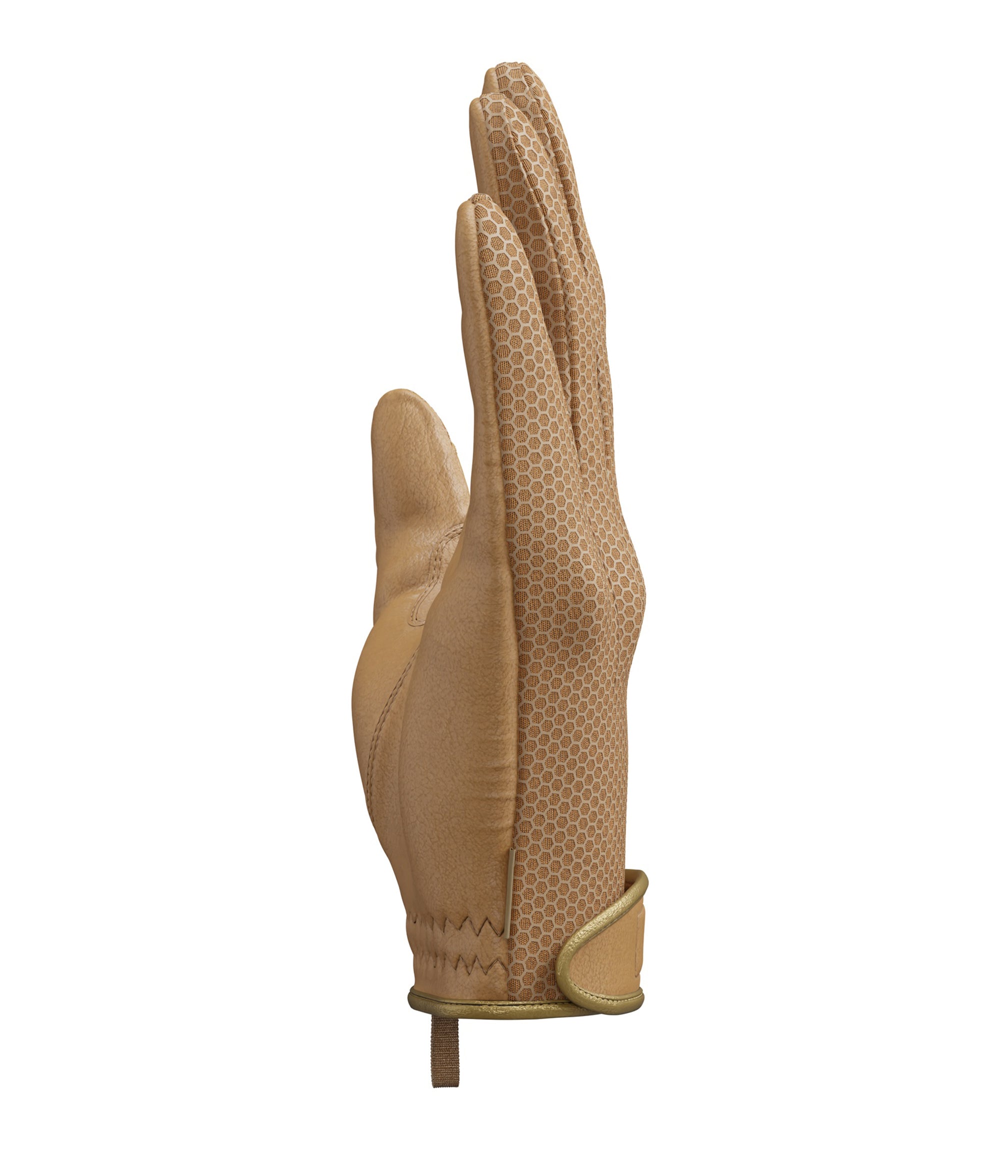 Side seam of Men's Slash & Flash Protective Knuckle Glove in Coyote |color_coyote