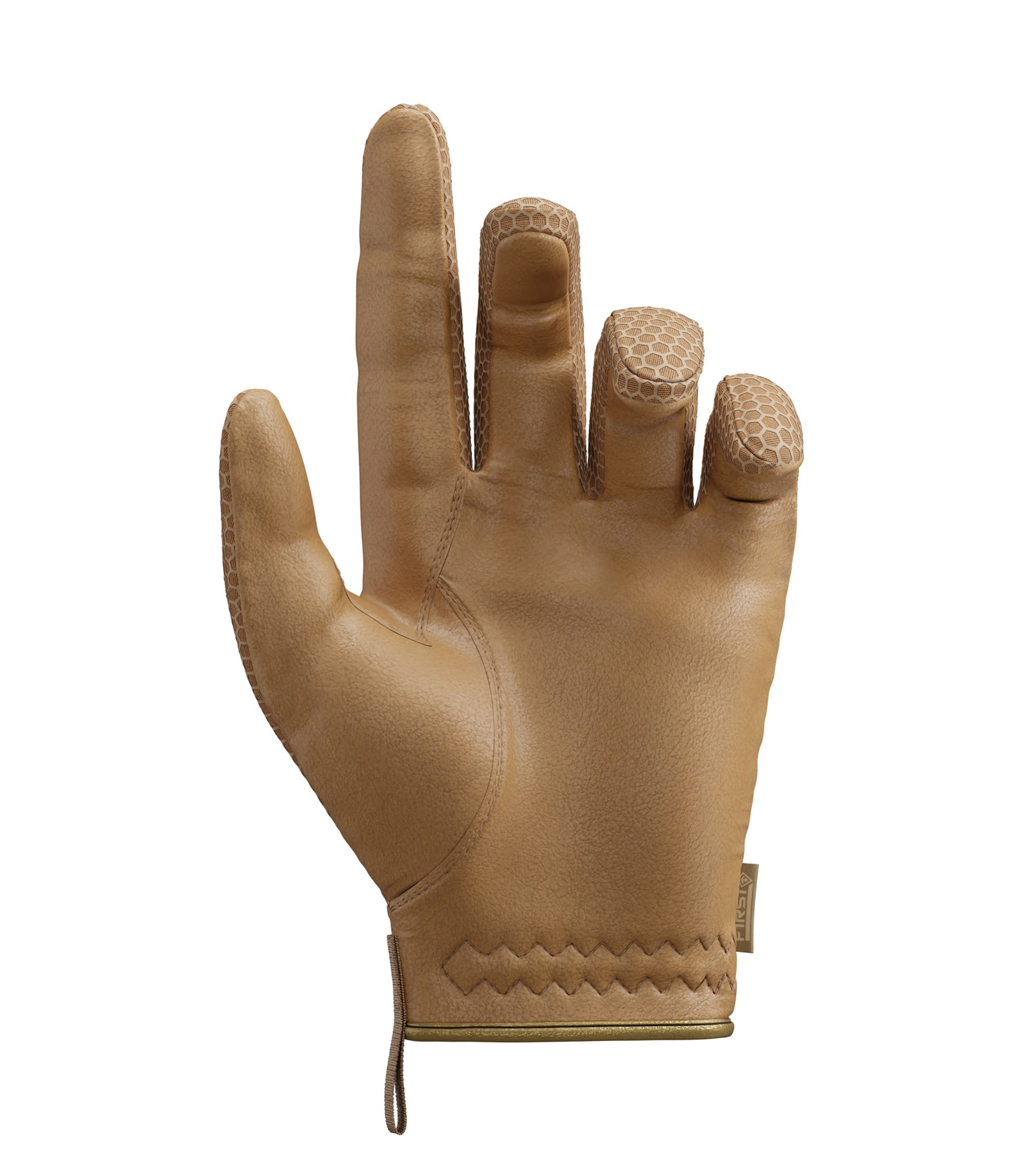Palm half close of Men's Slash & Flash Protective Knuckle Glove in Coyote |color_coyote