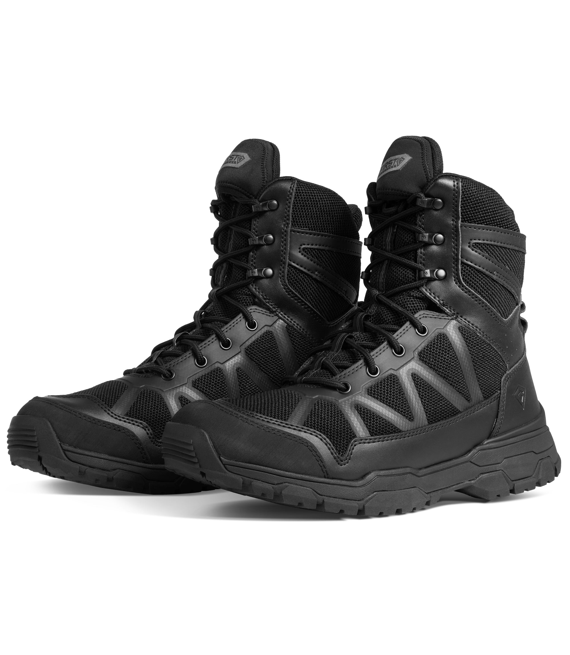 Pair of Men's 7" Operator Boot in Black|color_black