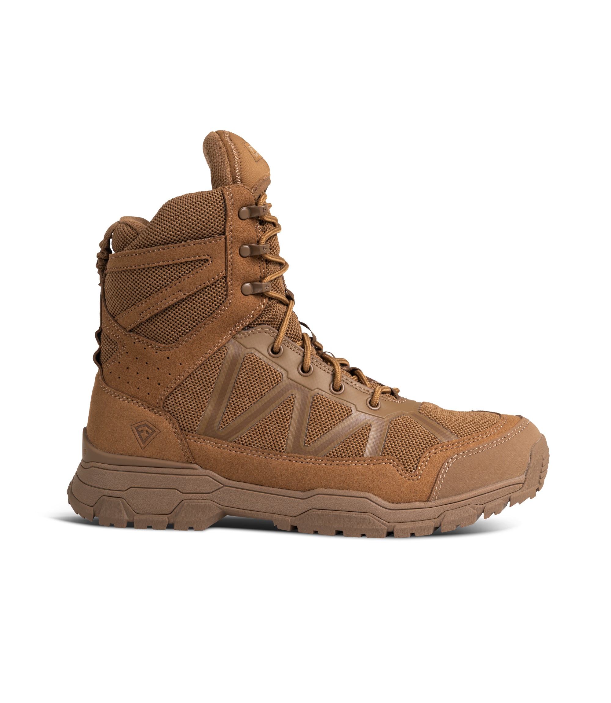 Side of Men's 7" Operator Boot in Coyote|color_coyote