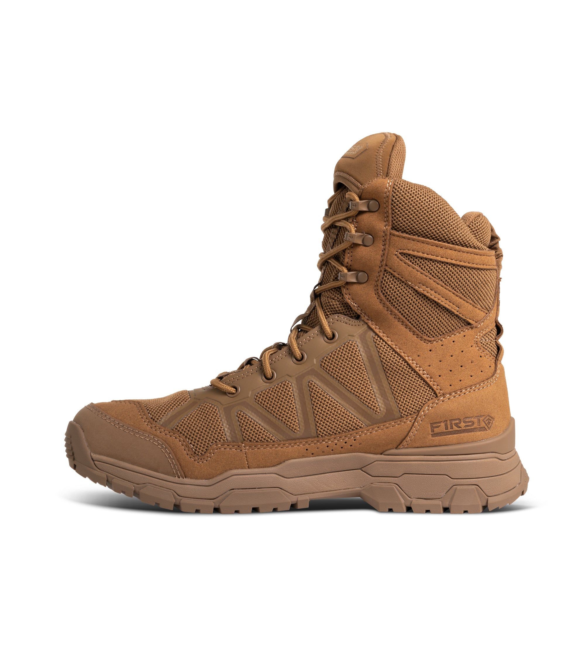 Side of Men's 7" Operator Boot in Coyote|color_coyote