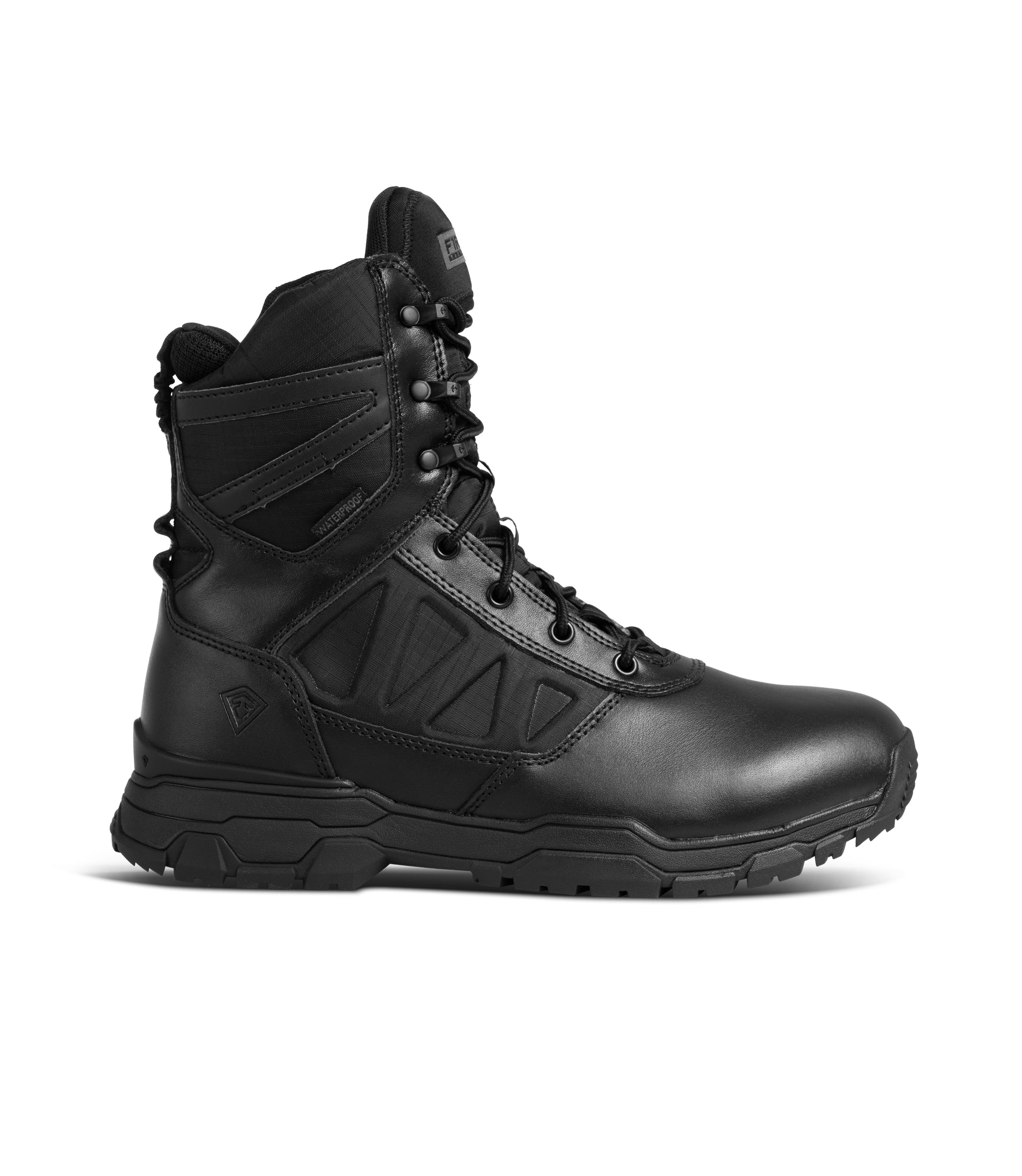 Right side view of Men's Urban Operator H₂O Side-Zip Boot in color black|color_black