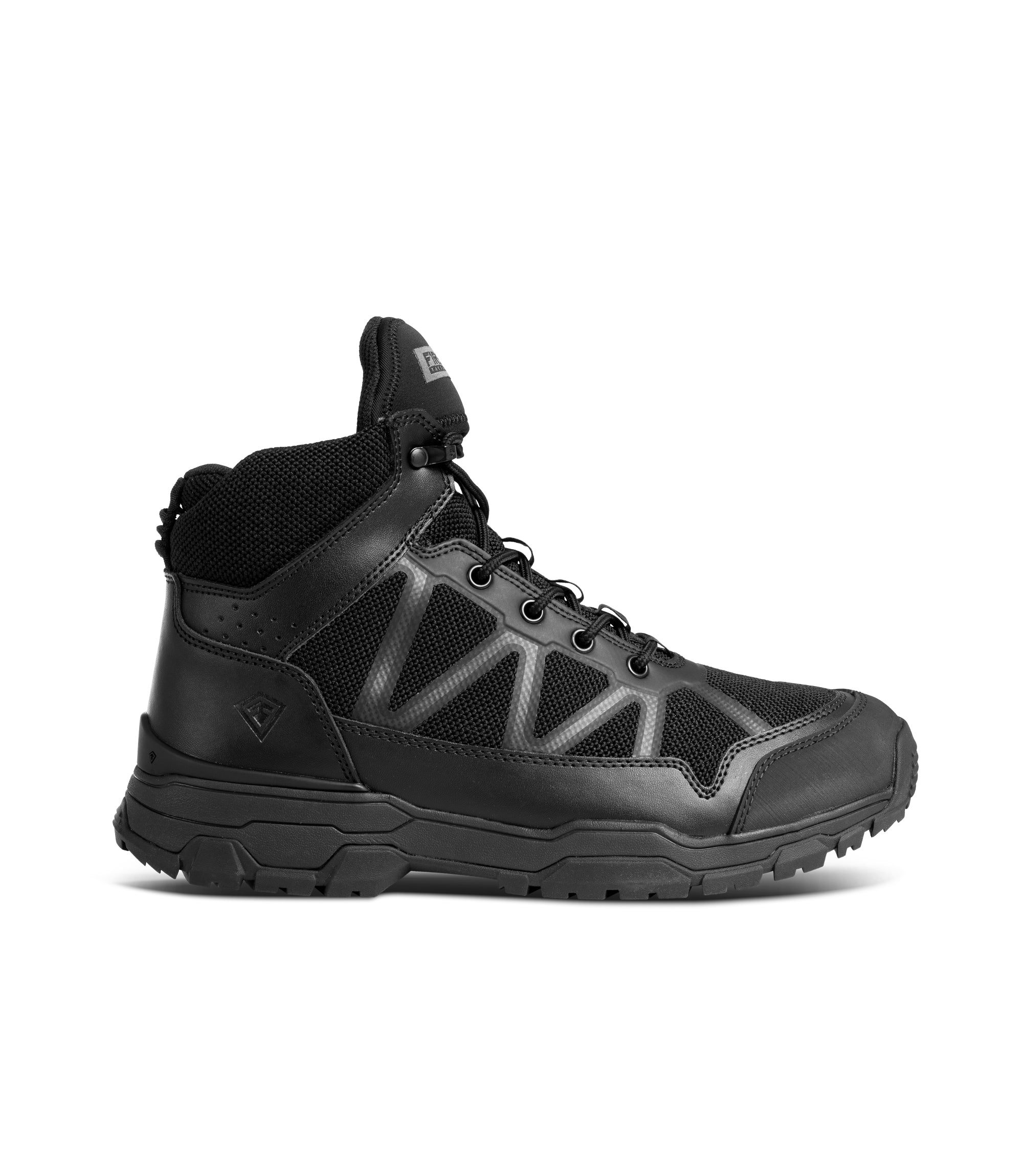 Right side view of Men's 5" Operator Mid in color black|color_black