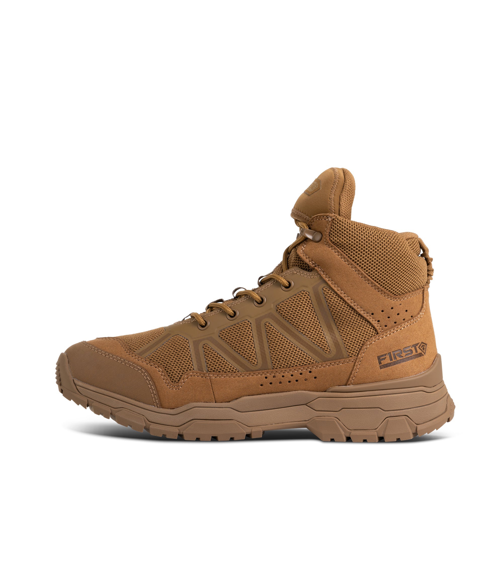 Left side view of Men's 5" Operator Mid in color Coyote|color_coyote