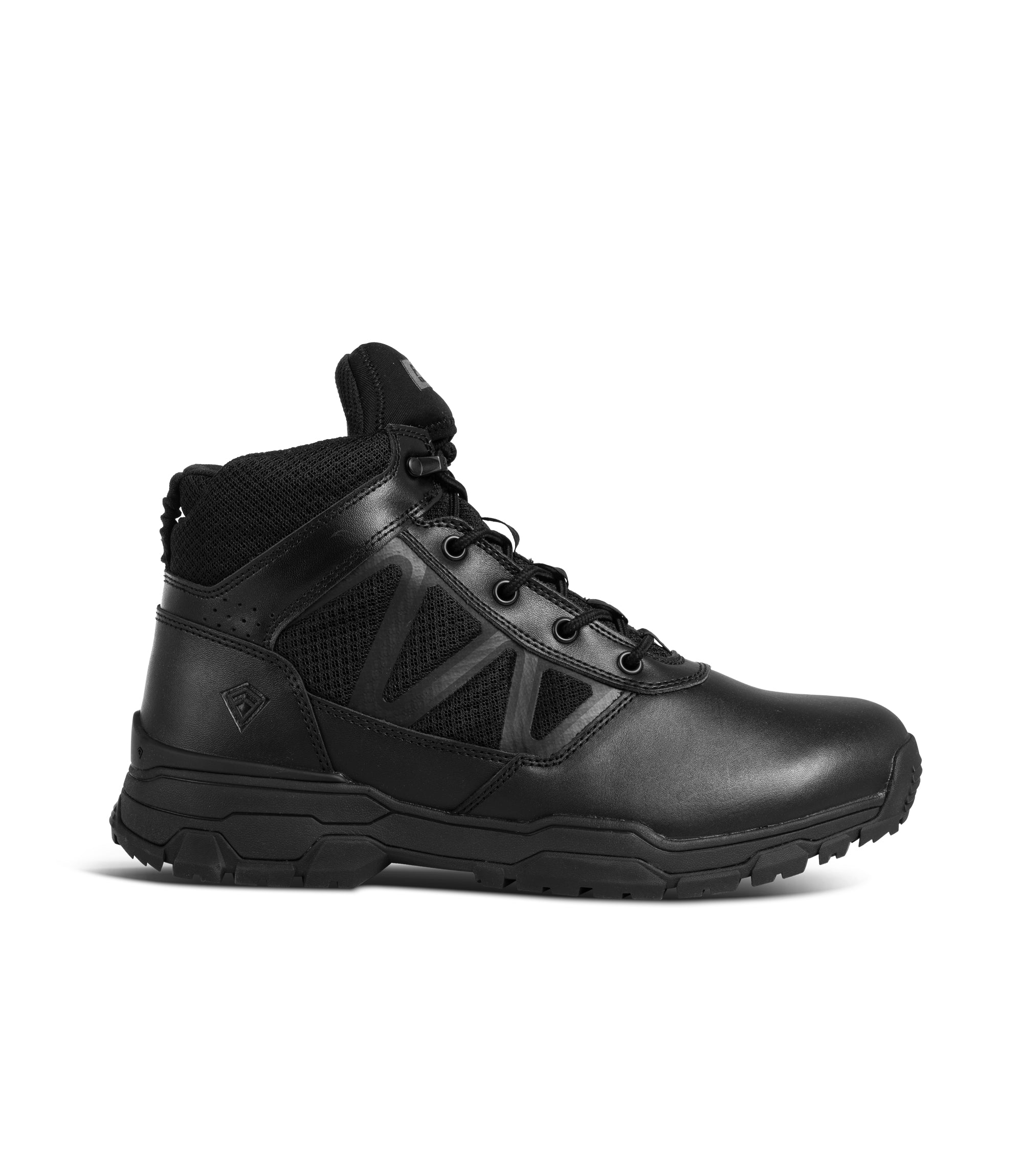 Right side view of Men's 5" Urban Operator Mid in color black|color_black