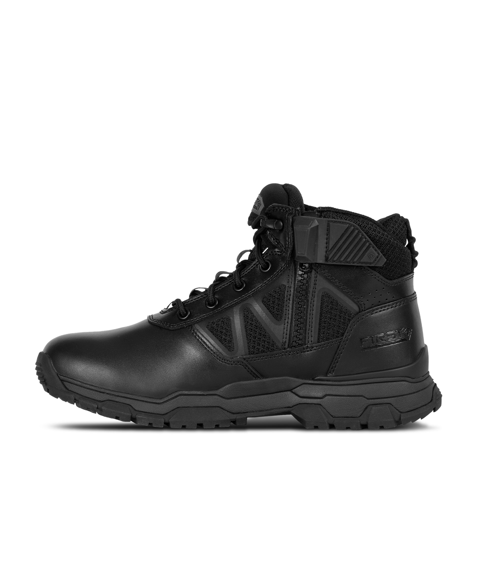 Left side view of Men's 5" Urban Operator Mid in color black|color_black