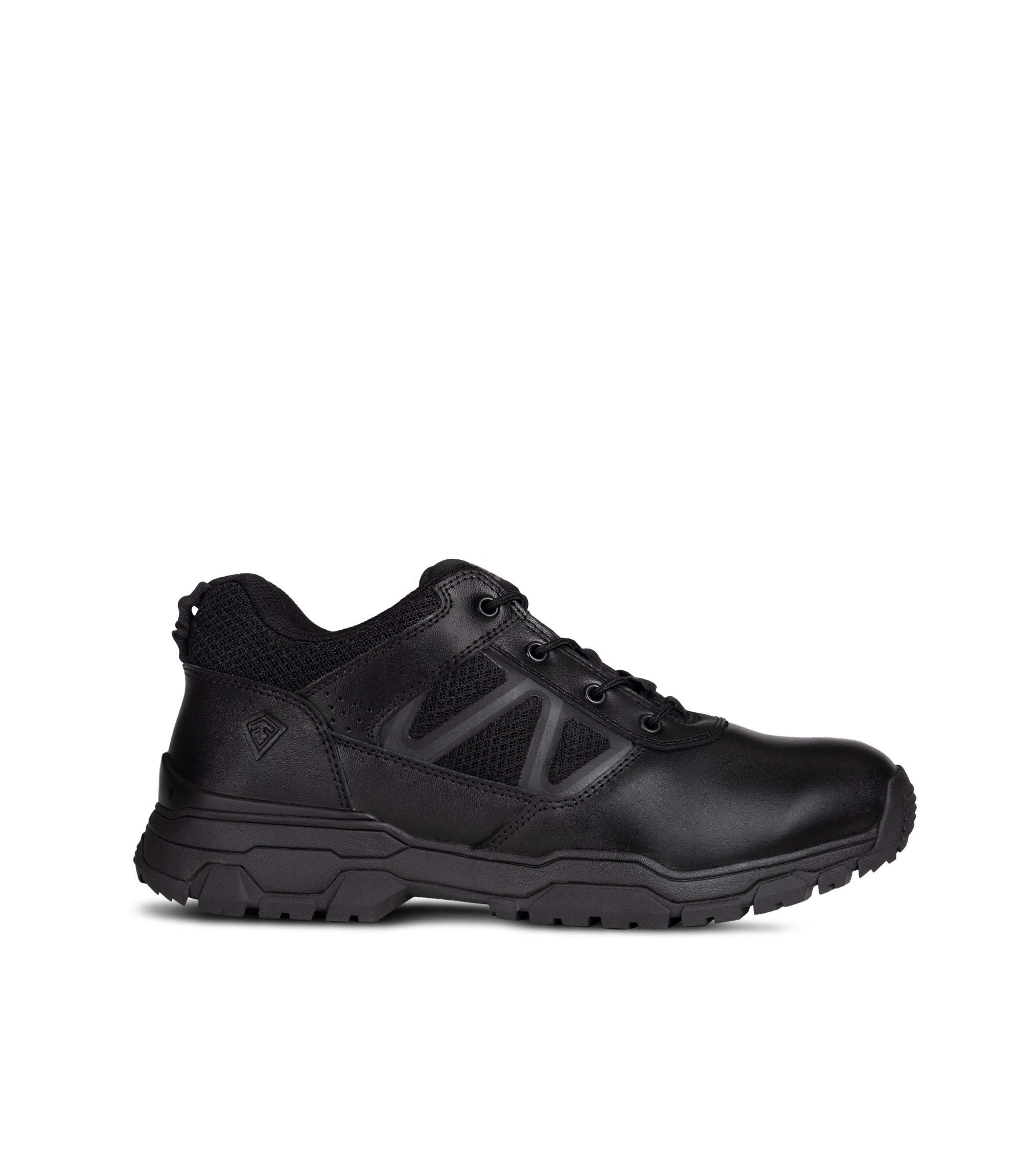Right Side of Men's 3" Urban Operator Low in Black|color_black