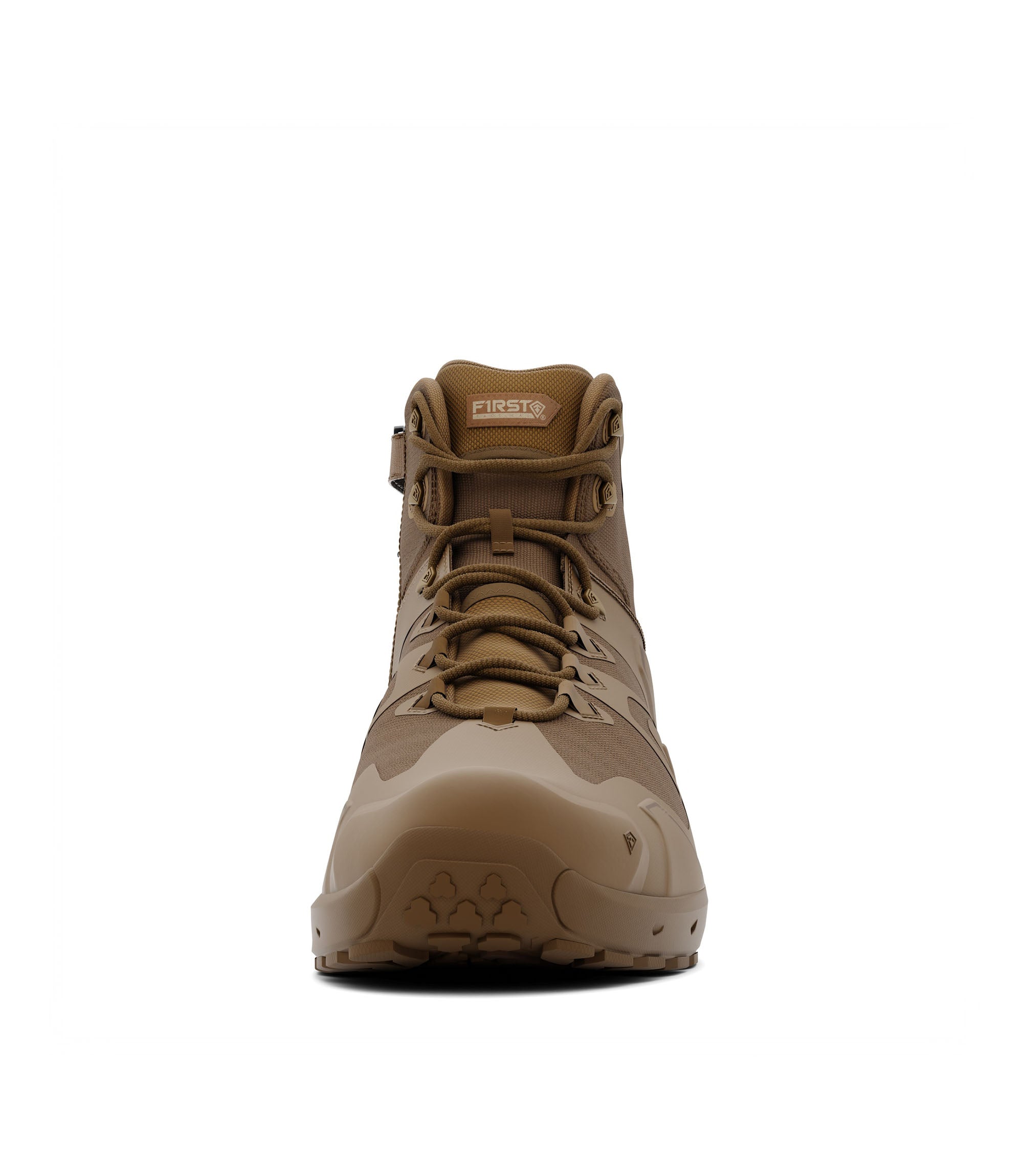 Front view photo of Men's 5“ AERO-TAC™ Side-Zip Mid in coyote|color_coyote