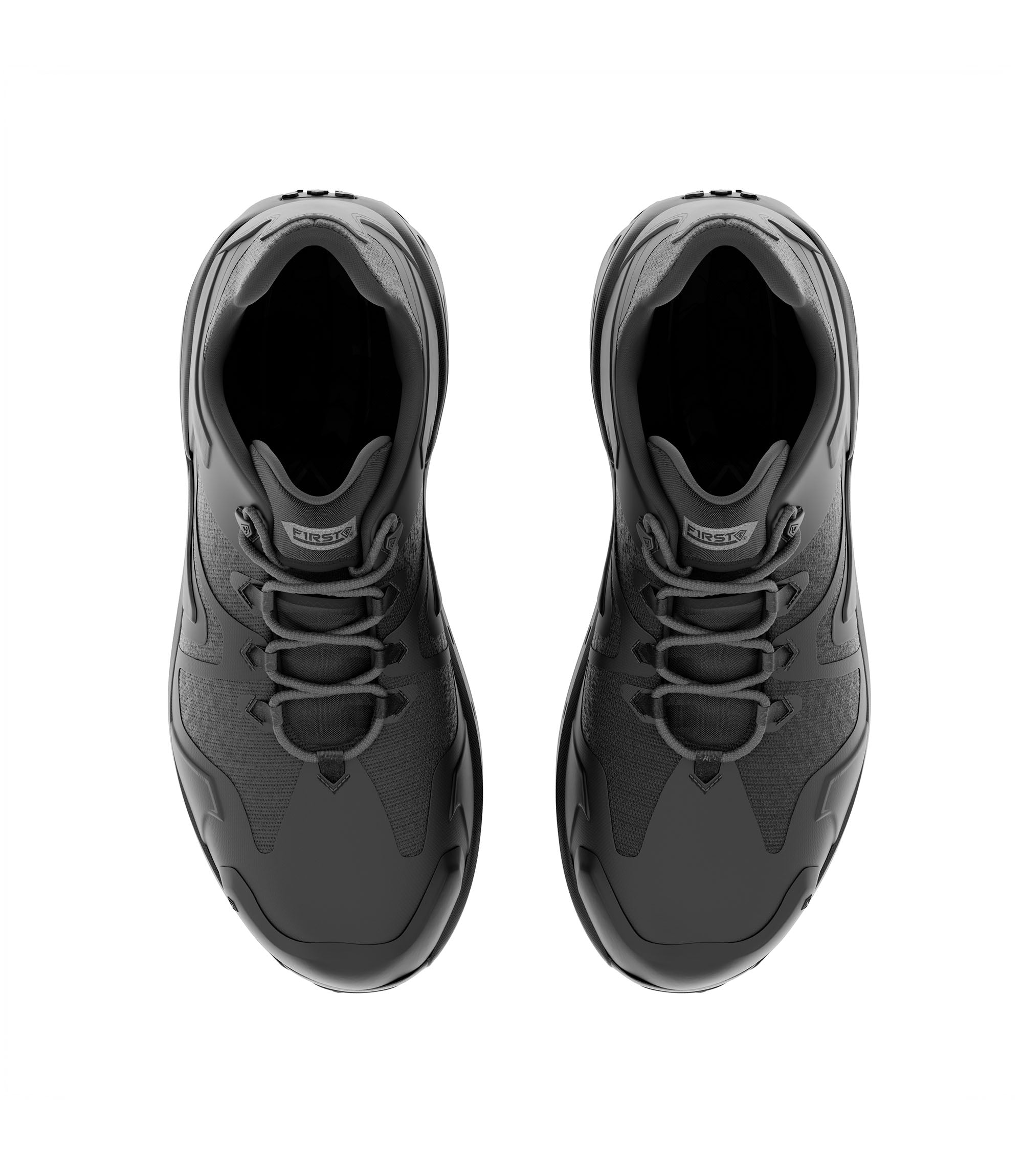 Top view photo of Men's 3" AERO-TAC™ Low Shoe in black color|color_black