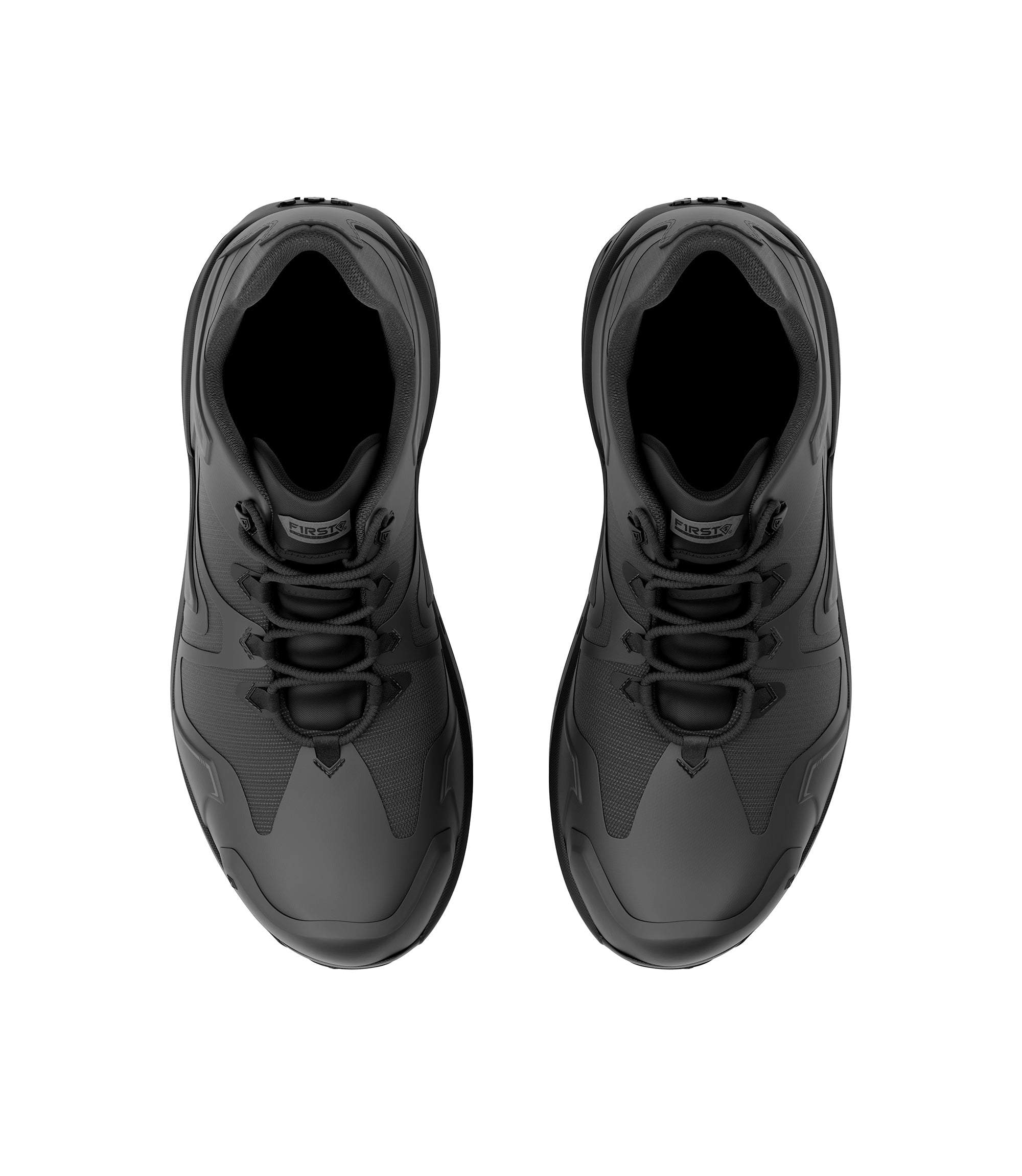 Top view photo of Men's 3" AERO-TAC™ Low Shoe in black color|color_black
