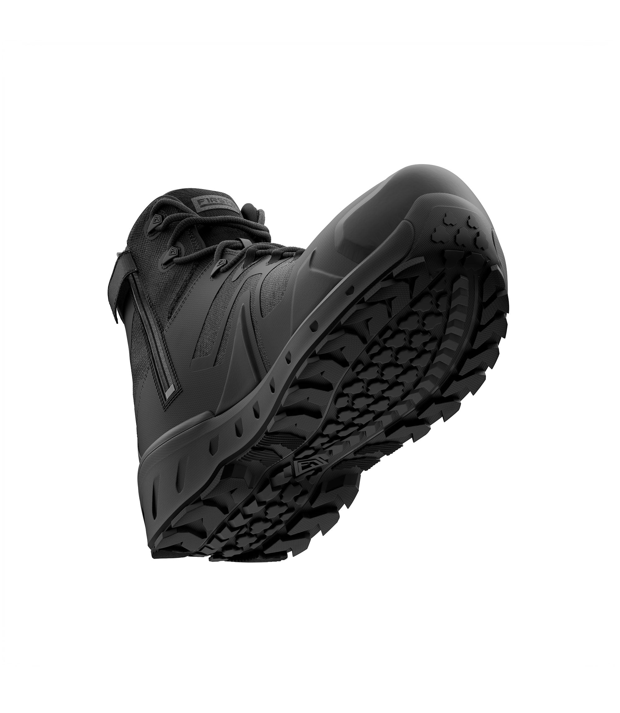 Photo of Men's 5" AERO-TAC™ Safety Toe Side-Zip Mid Boot in black|color_black