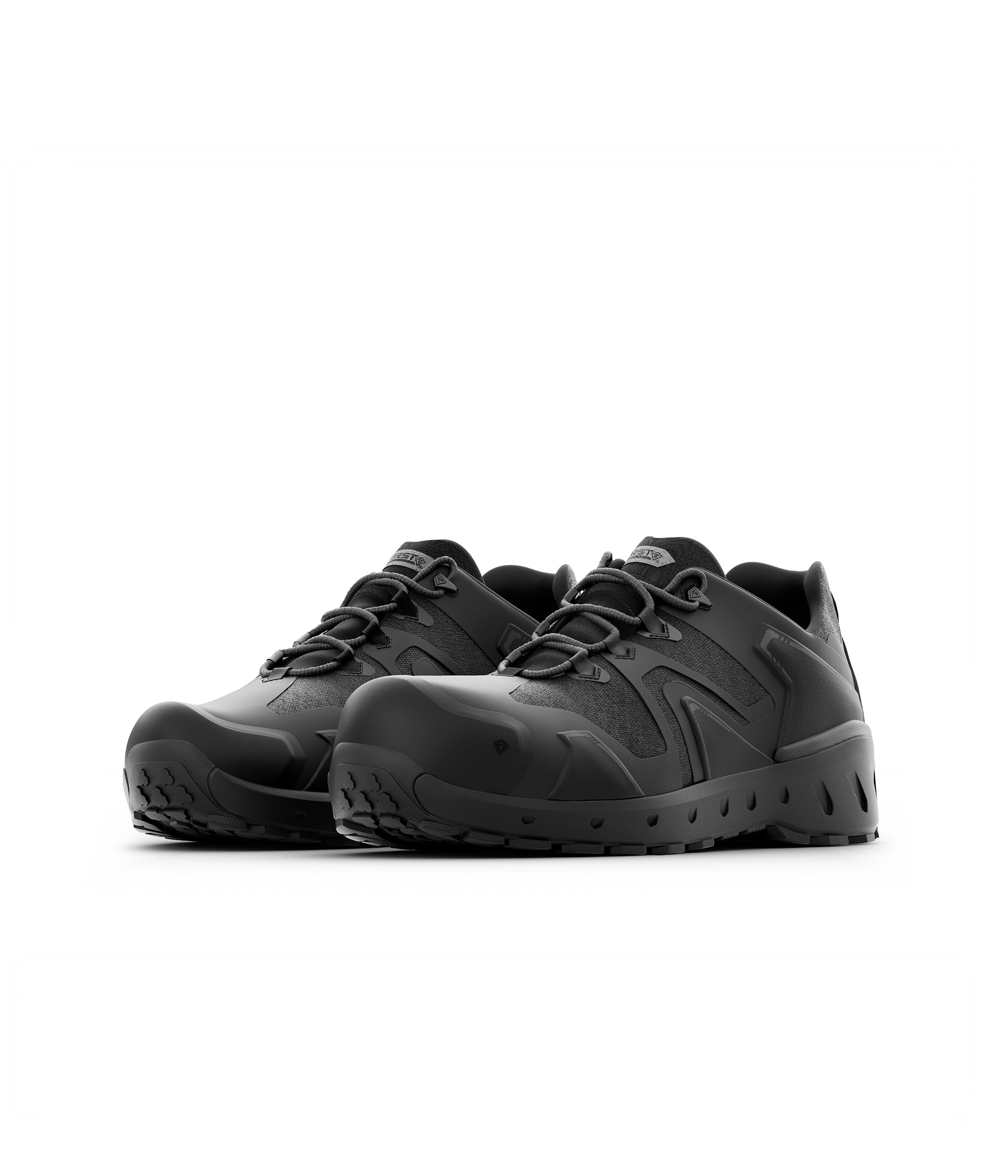 Side by side shoe image of 3" Aero-Tac Safety Toe Low in color black|color_black
