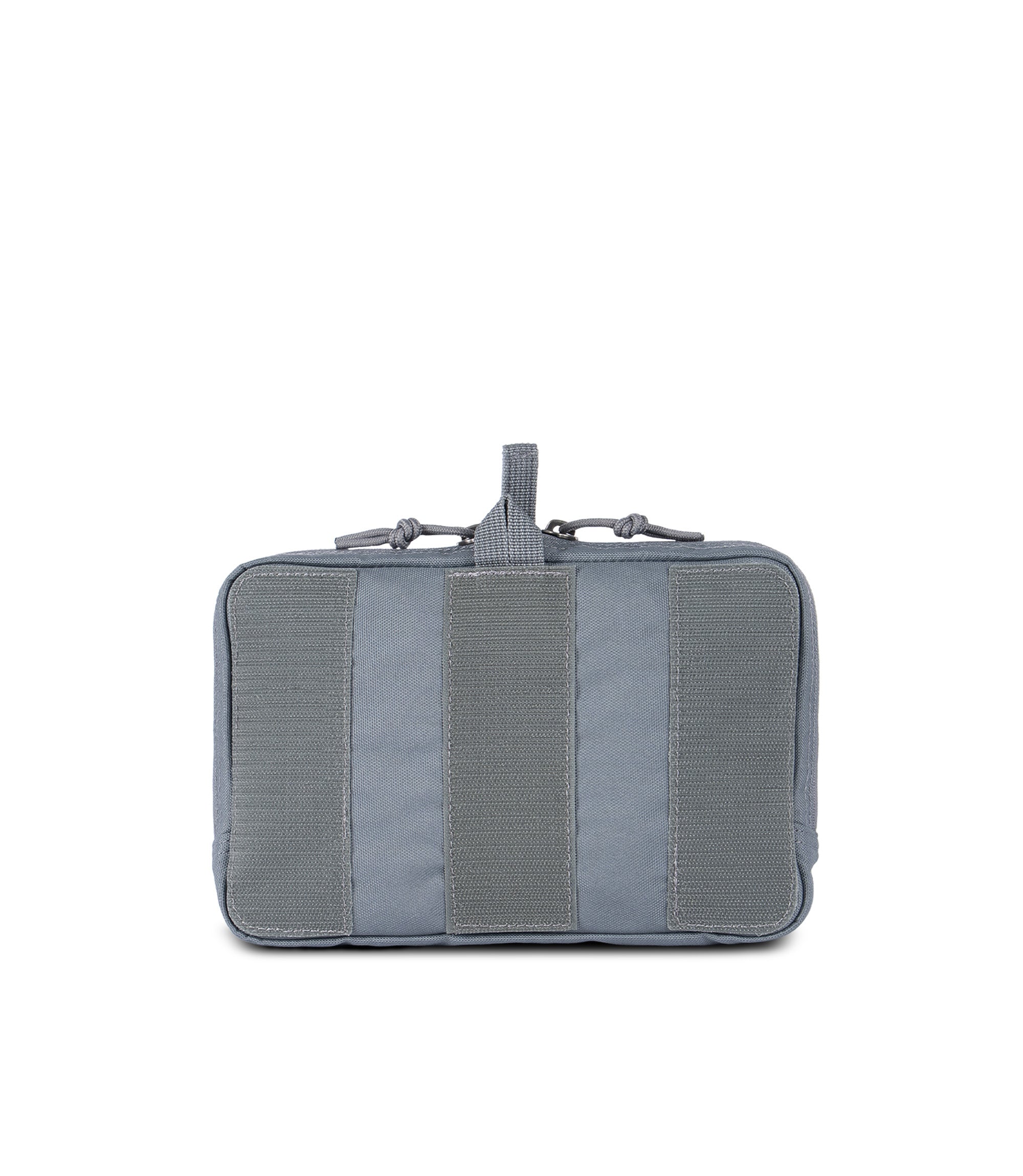 Back view of 9 X 6 Velcro Pouch in Asphalt |color_asphalt