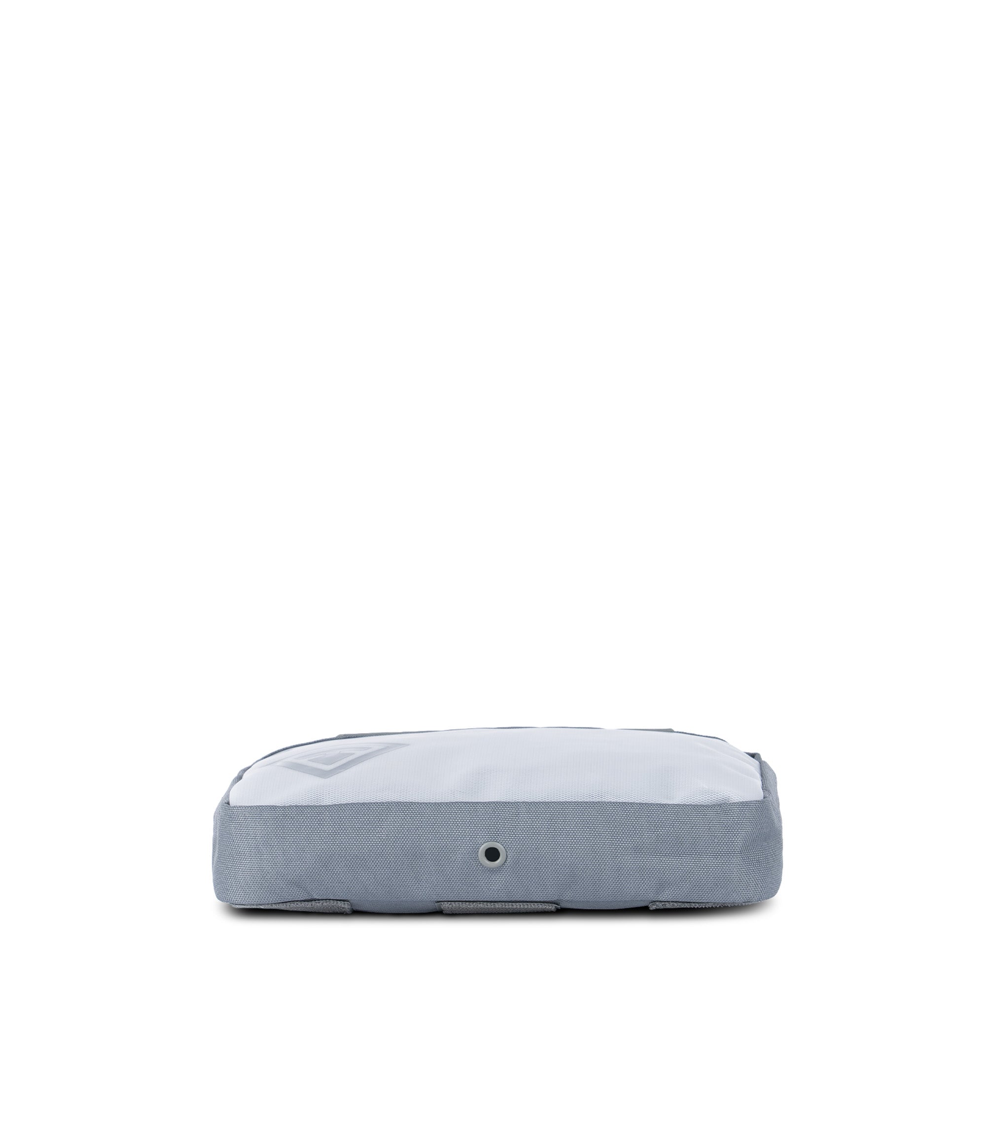 Botton view w/ drainage hole of 9 X 6 Velcro Pouch in Asphalt |color_asphalt