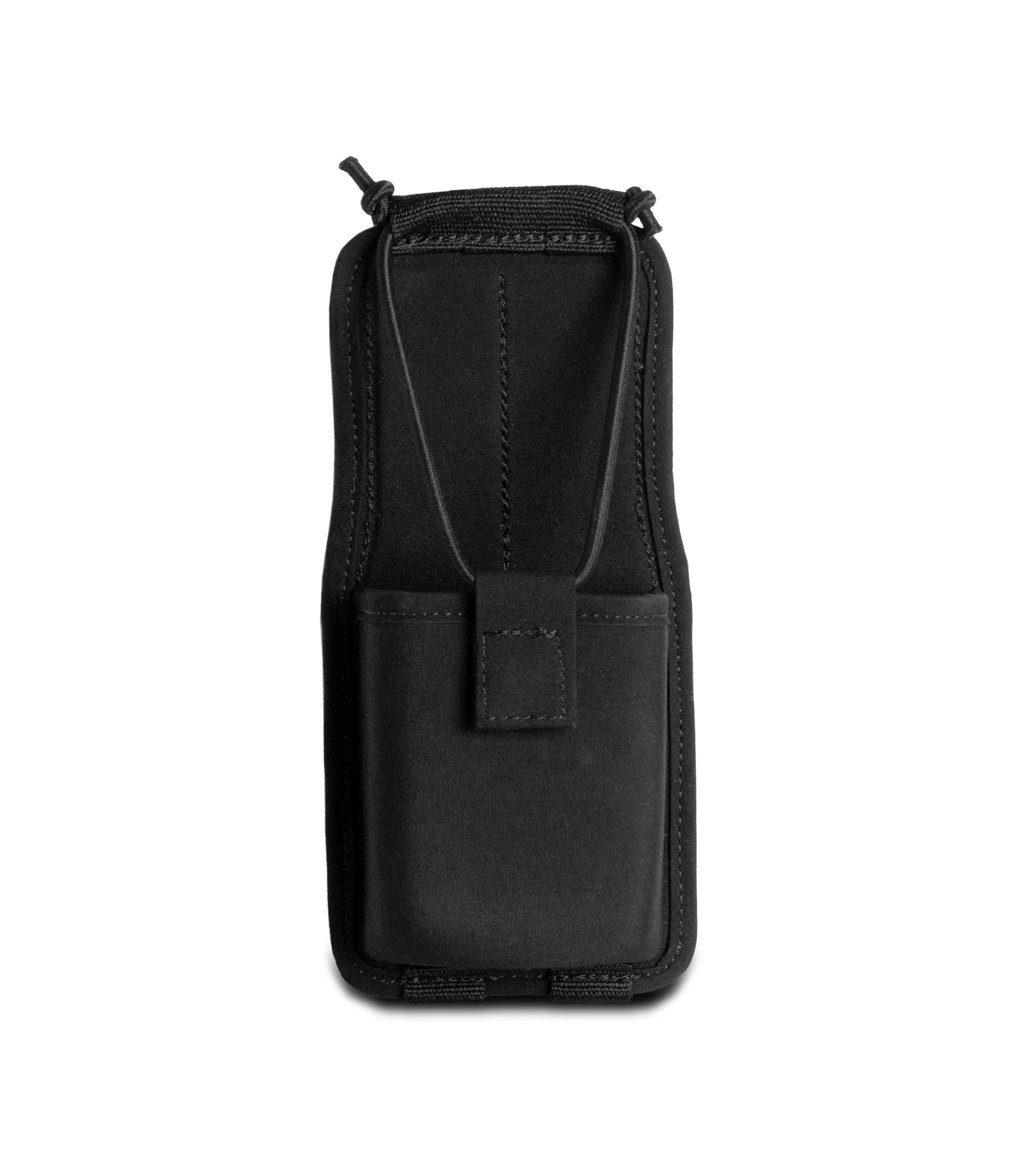 Front view photo of Pro Duty Universal radio case in the color black |color_black