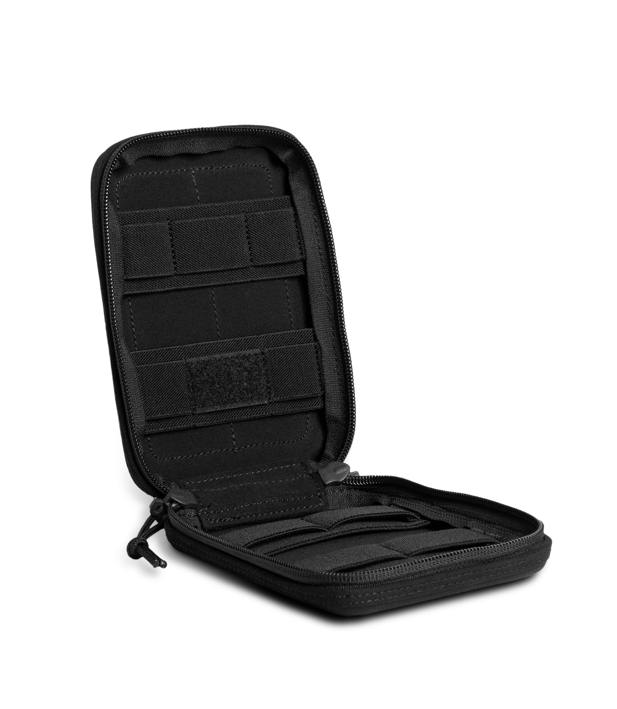 Side open view photo of Pro Duty IFAK case in the color black |color_black
