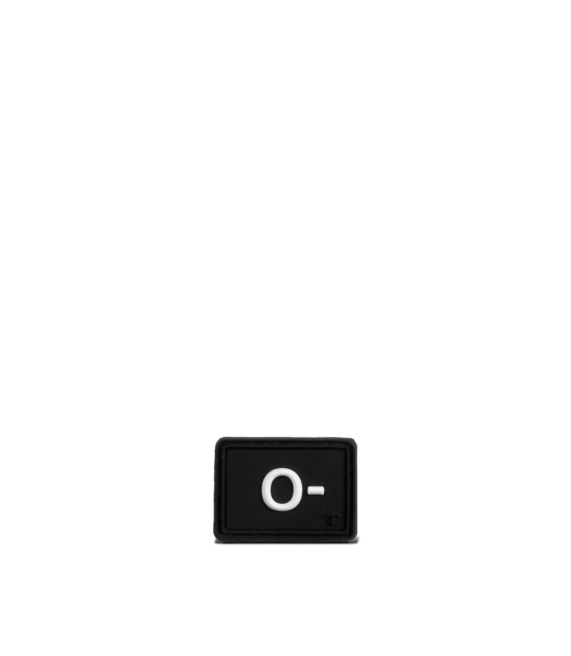 Blood Type Patch O-|color_black