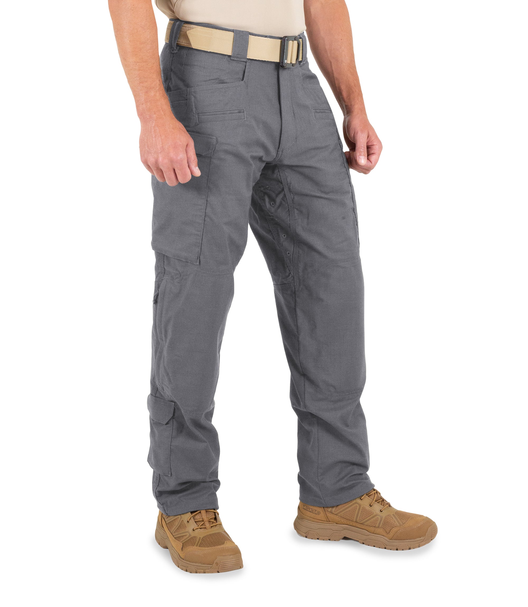 Side of Men's Defender Pants in Wolf Grey |color_wolf grey