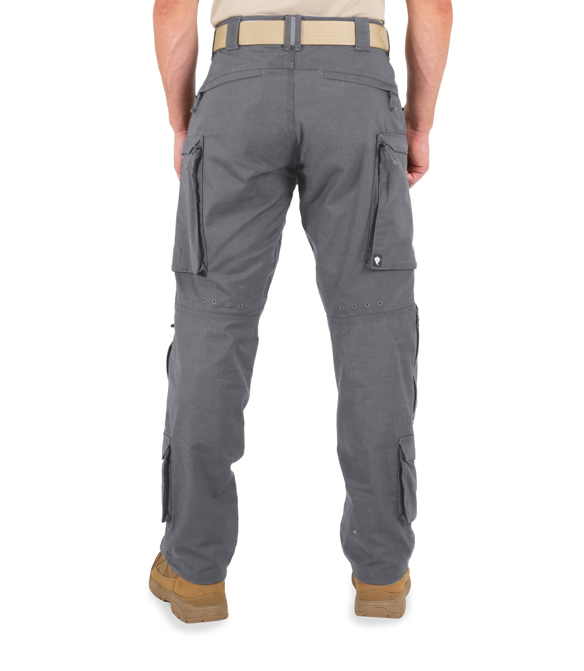 Back of Men's Defender Pants in Wolf Grey |color_wolf grey