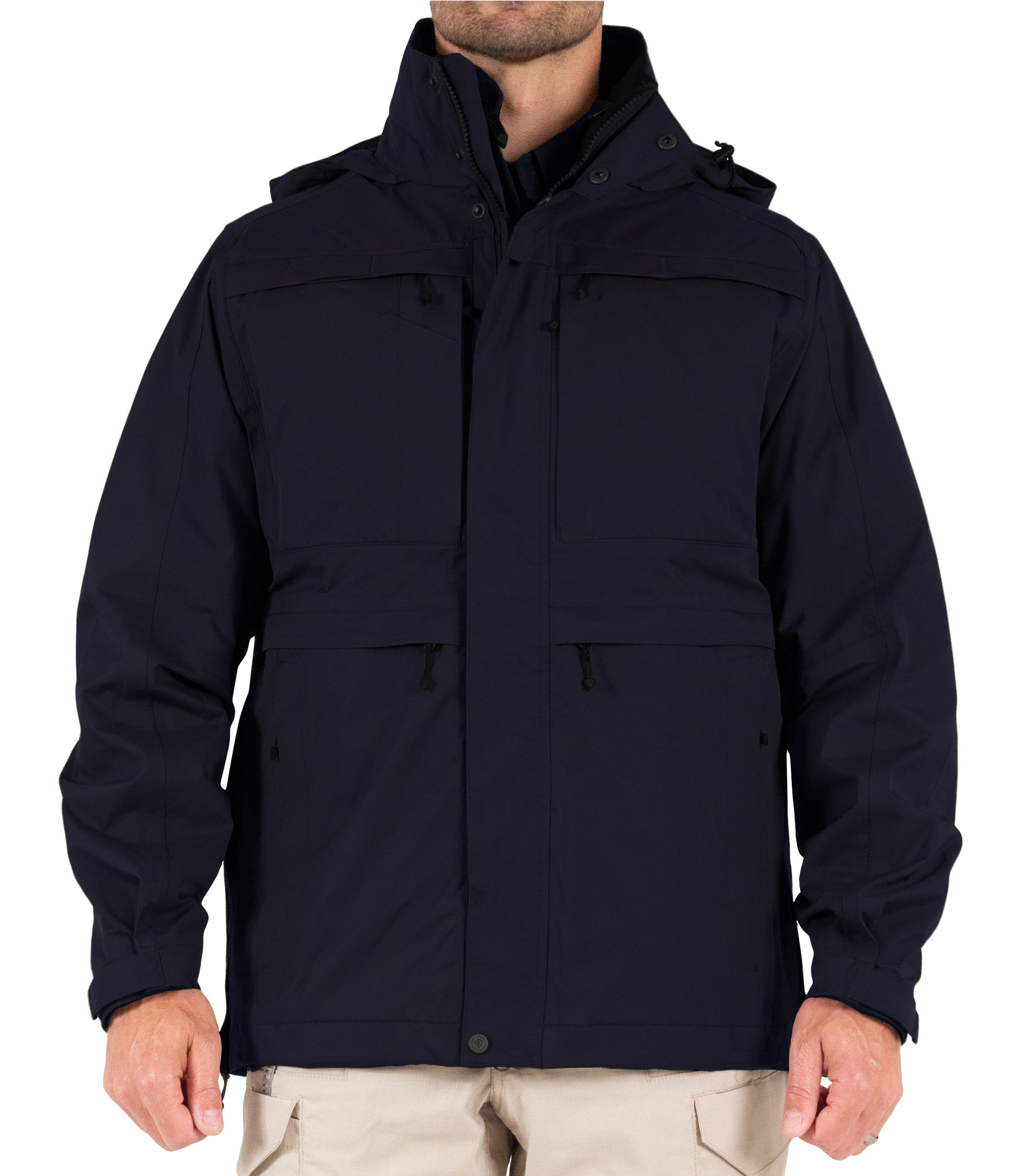 Front of Men’s Tactix System Parka in Midnight Navy |color_midnight navy
