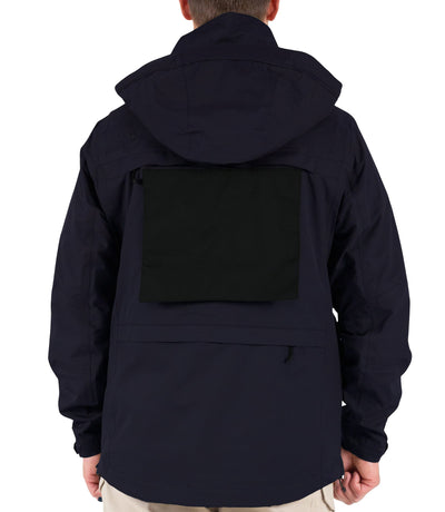 Back Pullout Panel of Men’s Tactix System Parka in Midnight Navy