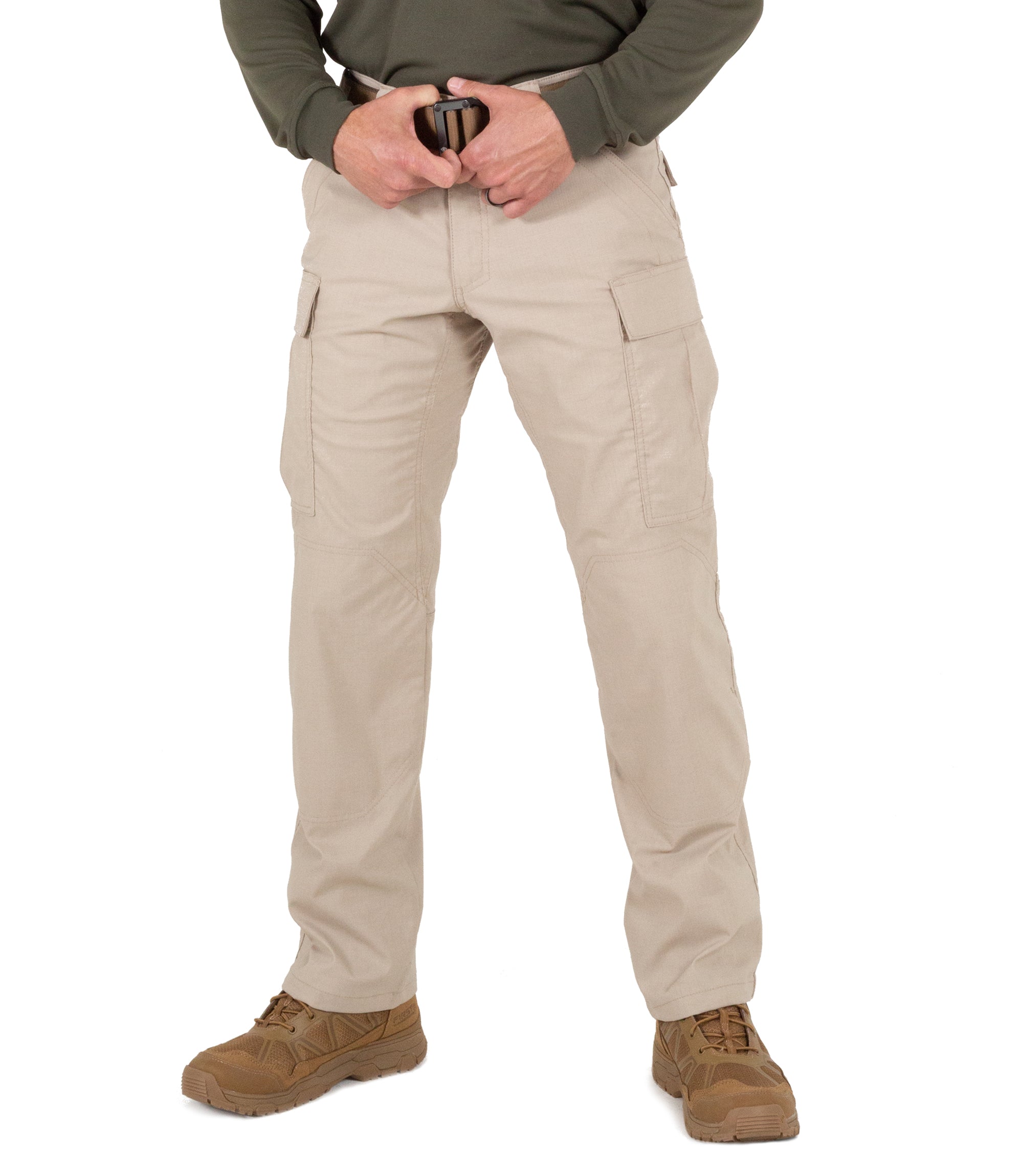 Front of Men's V2 BDU Pant in Khaki |color_khaki
